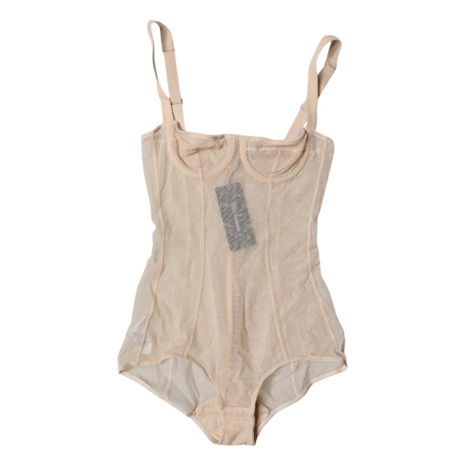 Dolce & Gabbana Tüll-Balconette-Büstenhalter-Bodysuit Damenunterwäsche
