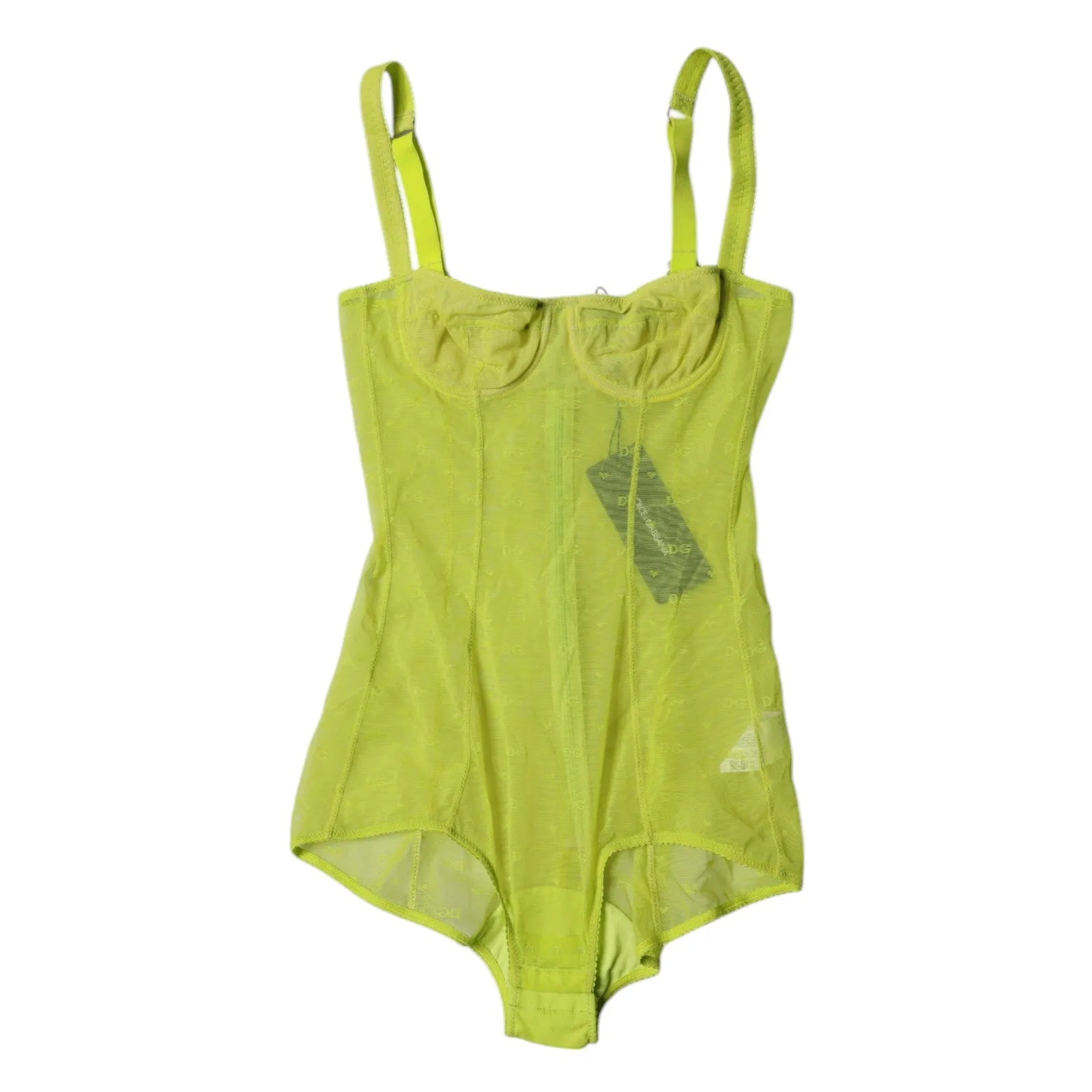Dolce & Gabbana Tüll-Balconette-Büstenhalter-Bodysuit Damenunterwäsche