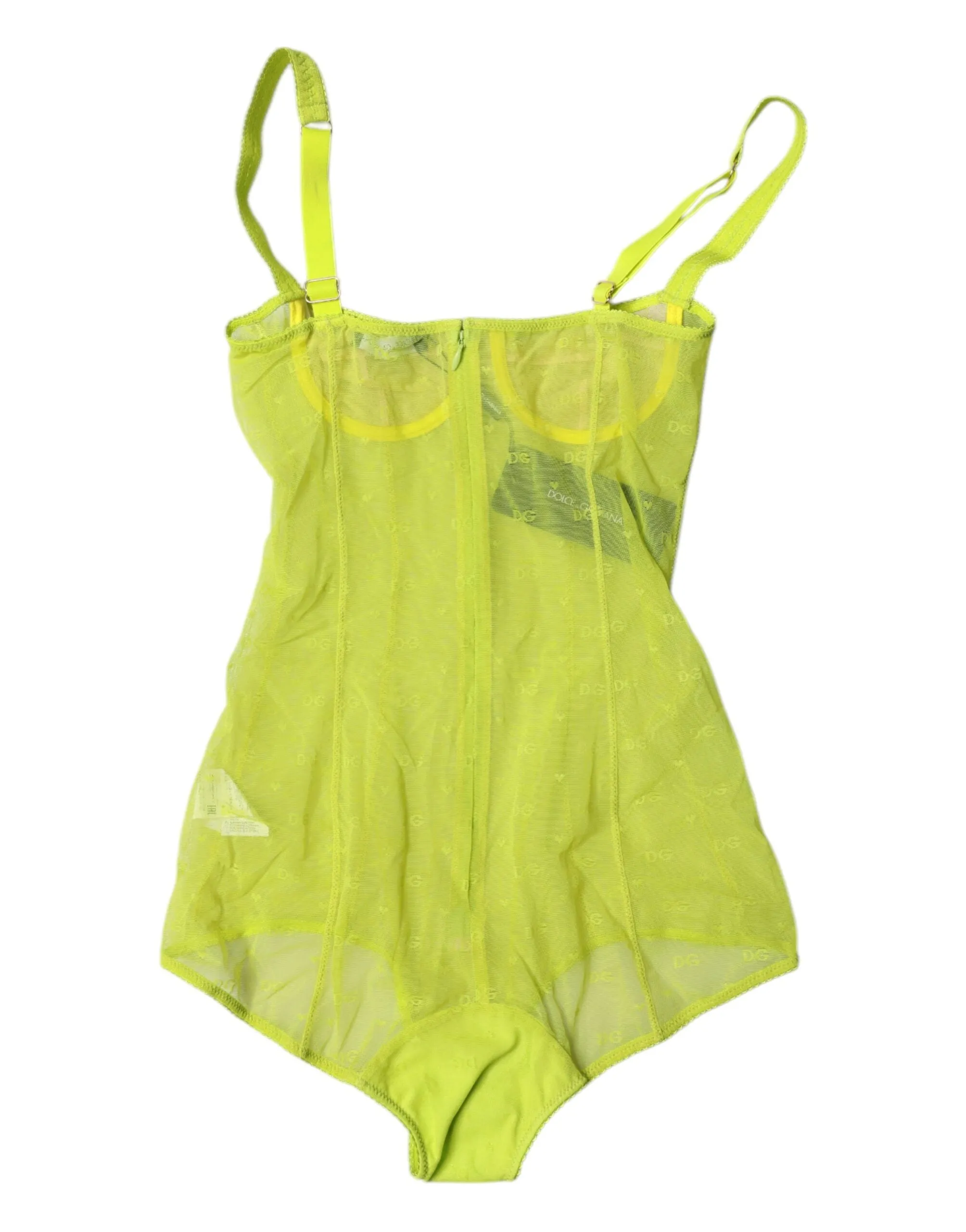 Dolce & Gabbana Tüll-Balconette-Büstenhalter-Bodysuit Damenunterwäsche