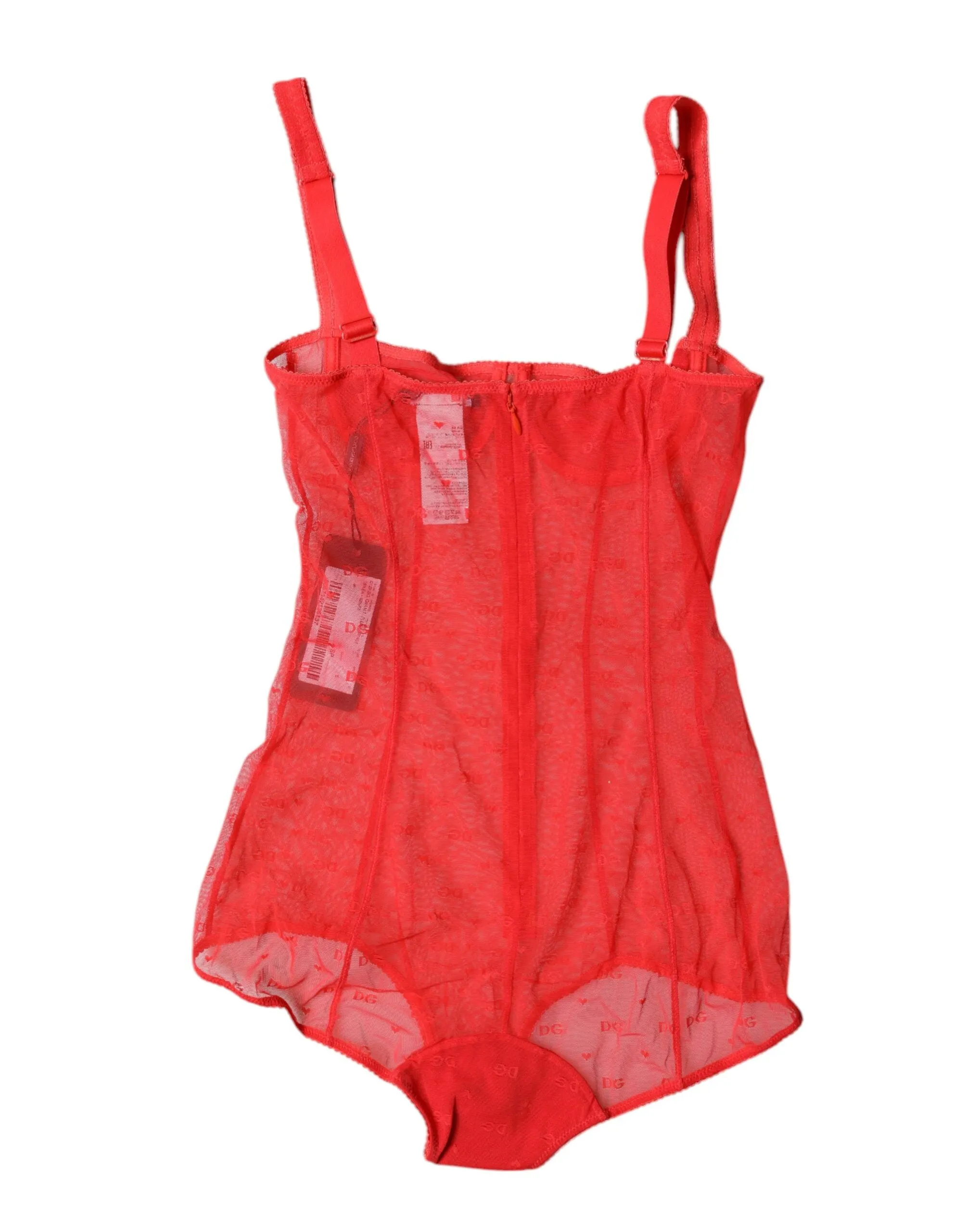 Dolce & Gabbana Tüll-Balconette-Büstenhalter-Bodysuit Damenunterwäsche