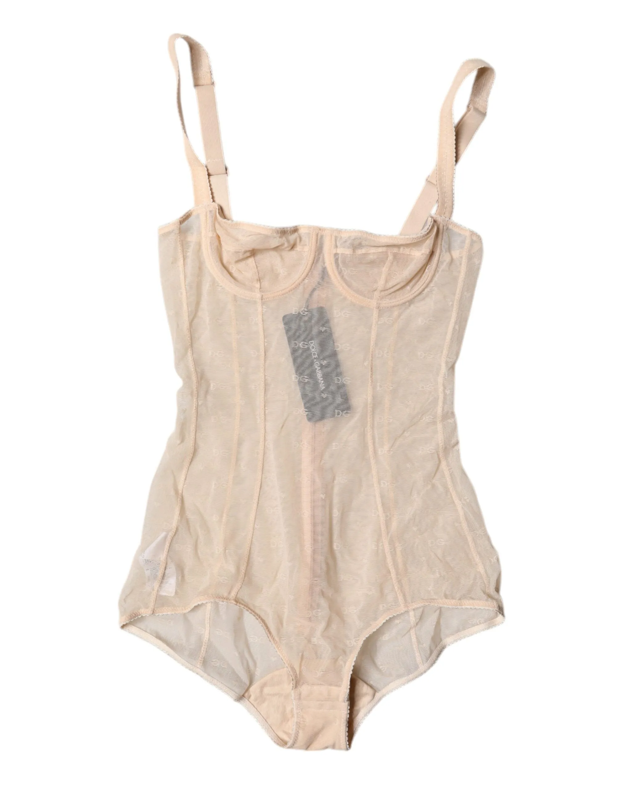Dolce & Gabbana Tüll-Balconette-Büstenhalter-Bodysuit Damenunterwäsche
