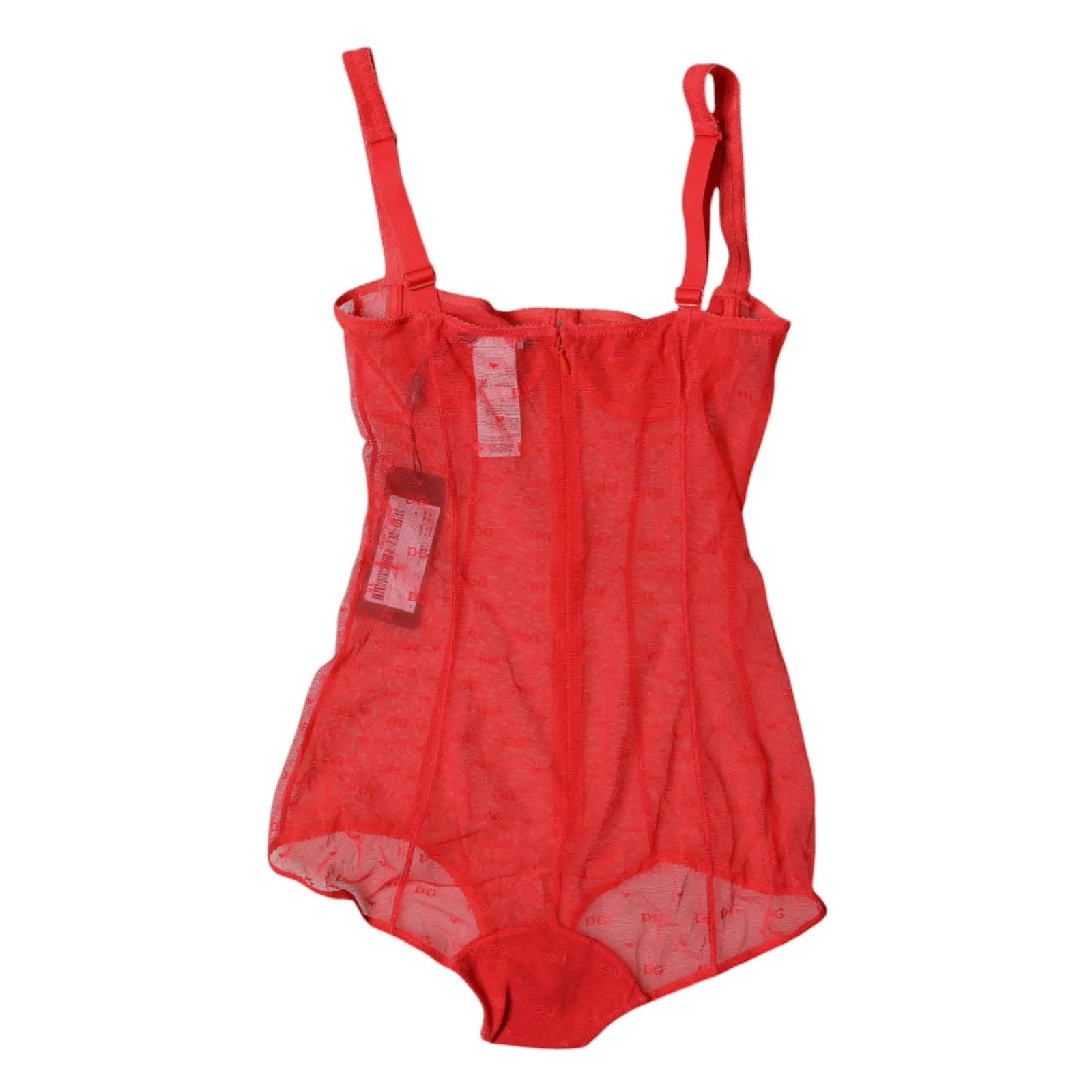 Dolce & Gabbana Tüll-Balconette-Büstenhalter-Bodysuit Damenunterwäsche