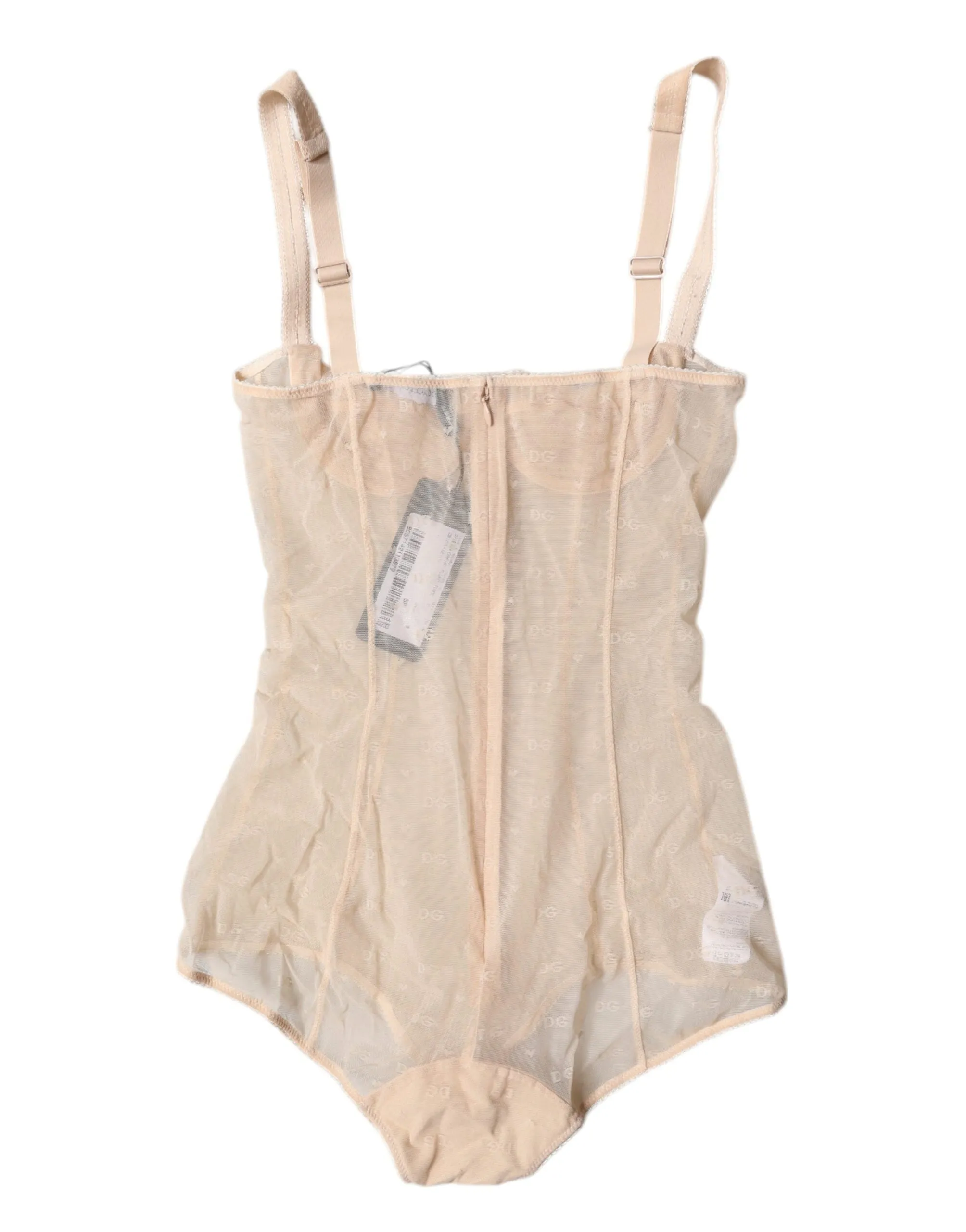 Dolce & Gabbana Tüll-Balconette-Büstenhalter-Bodysuit Damenunterwäsche