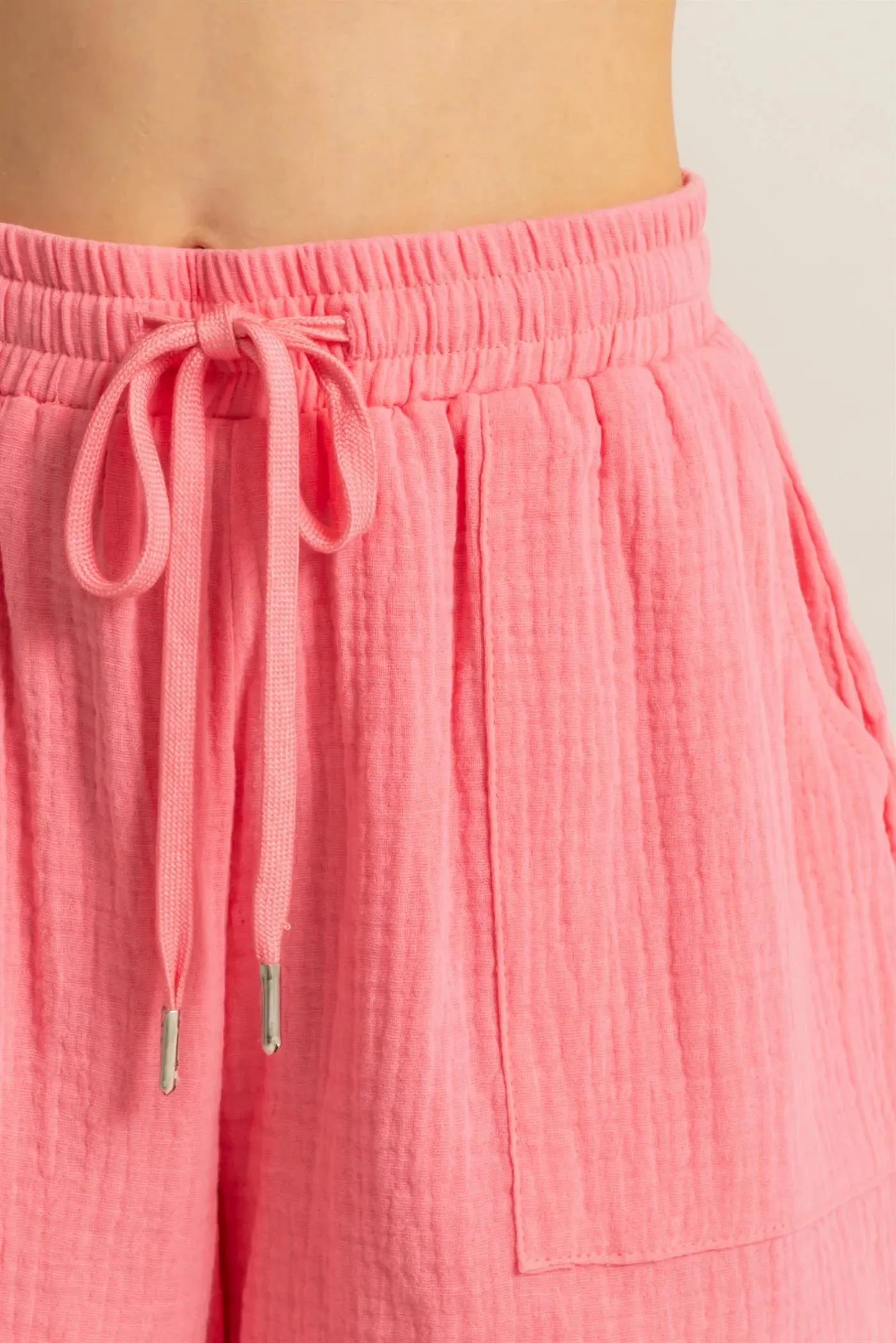 Double Down Gaze Fließende Shorts