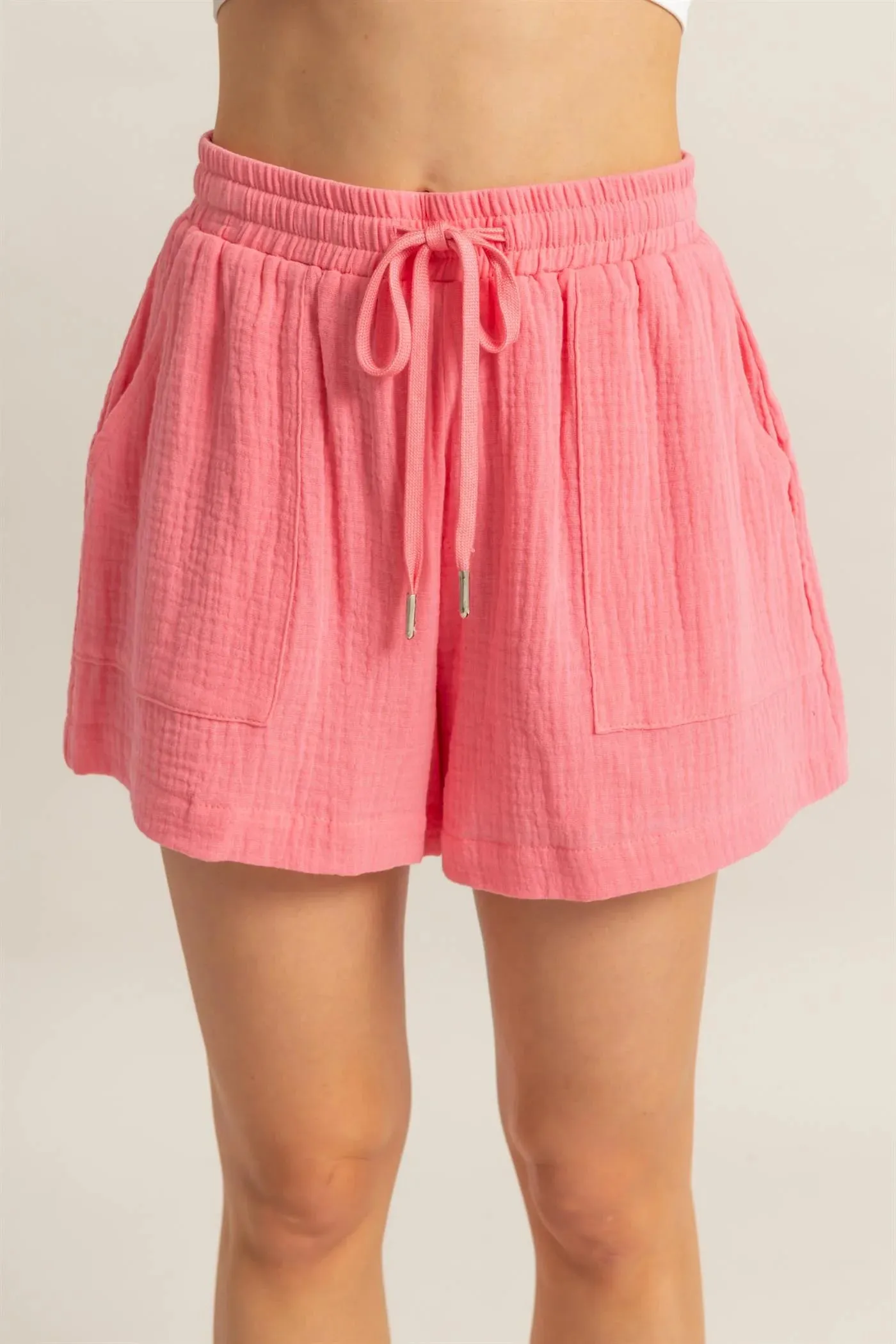 Double Down Gaze Fließende Shorts