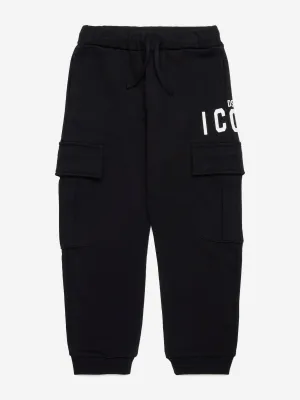 Dsquared2 Kids Cargo-Hose in Schwarz