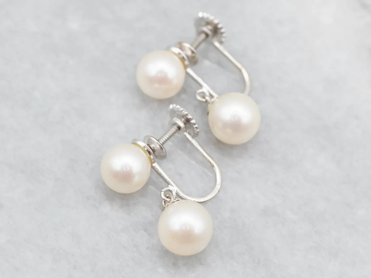 Elegant Pearl Drop Earrings