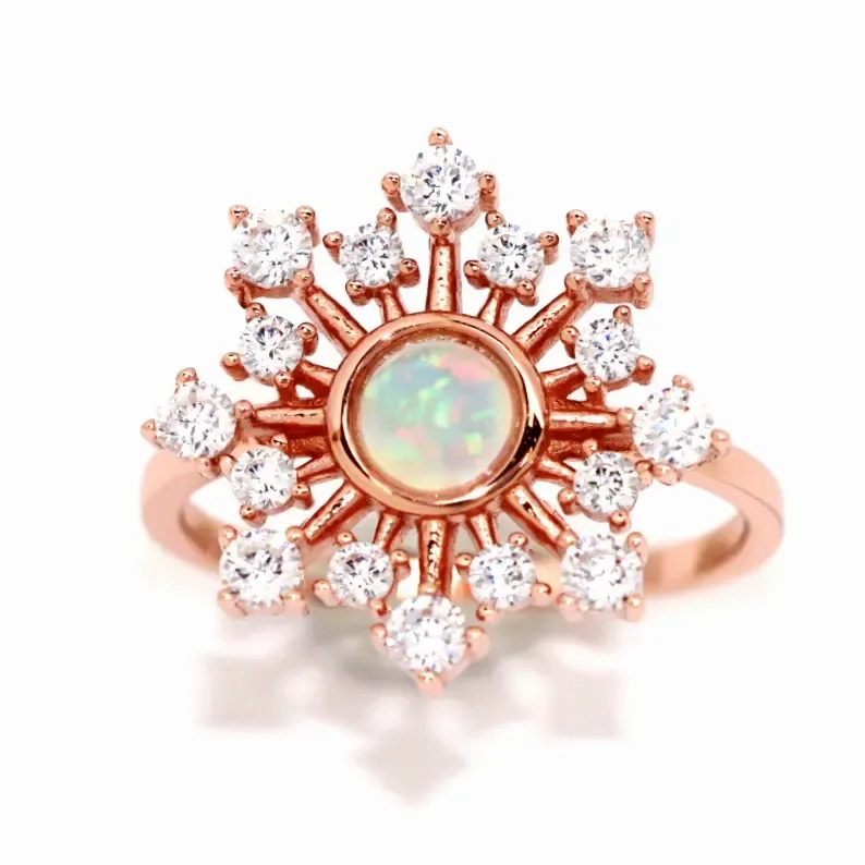 Ella Opal Burst Ring