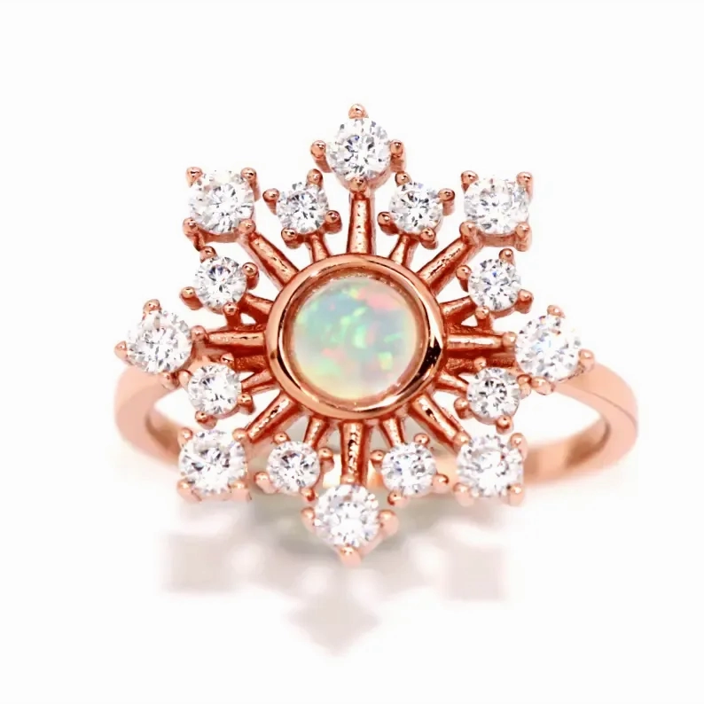 Ella Opal Burst Ring