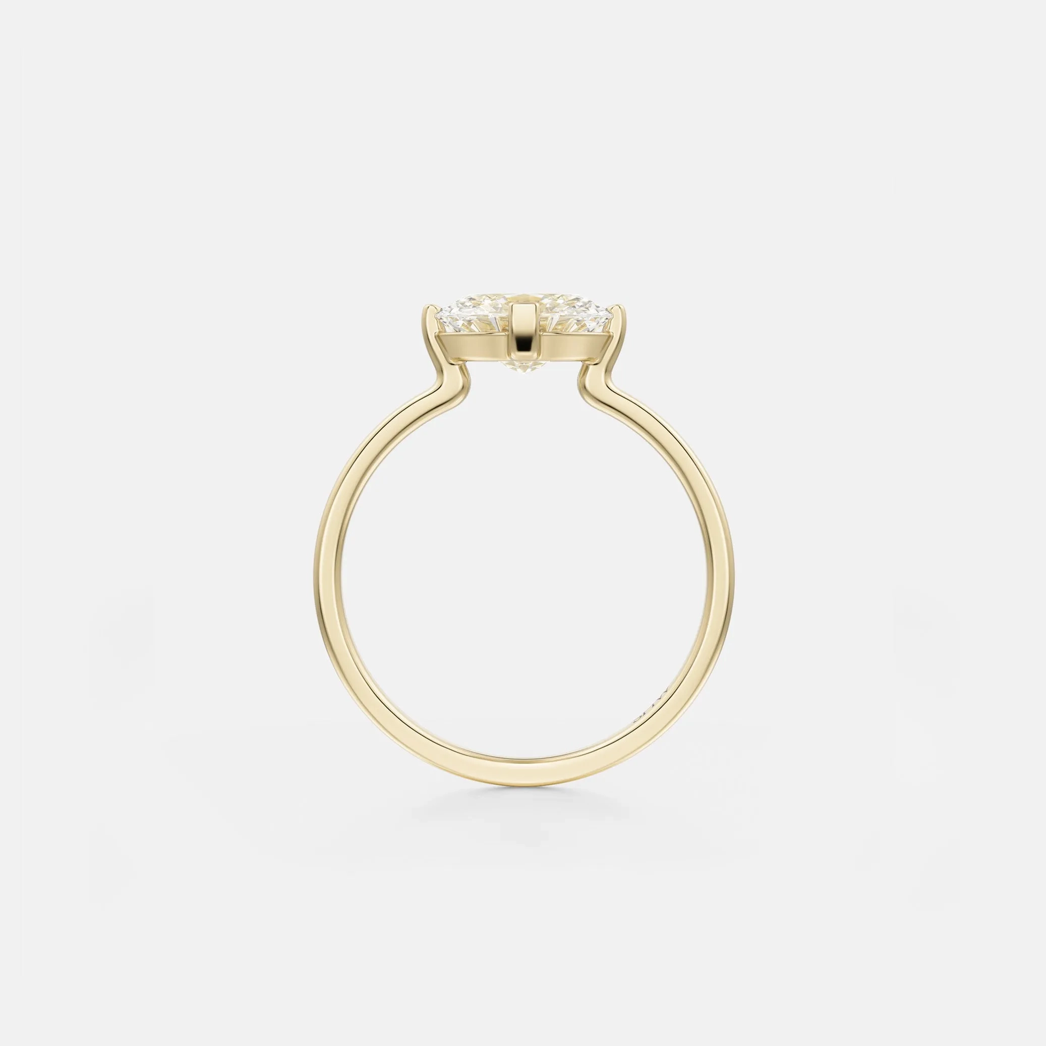 Ema Ring with 1.00ct Natural Diamond in Gold