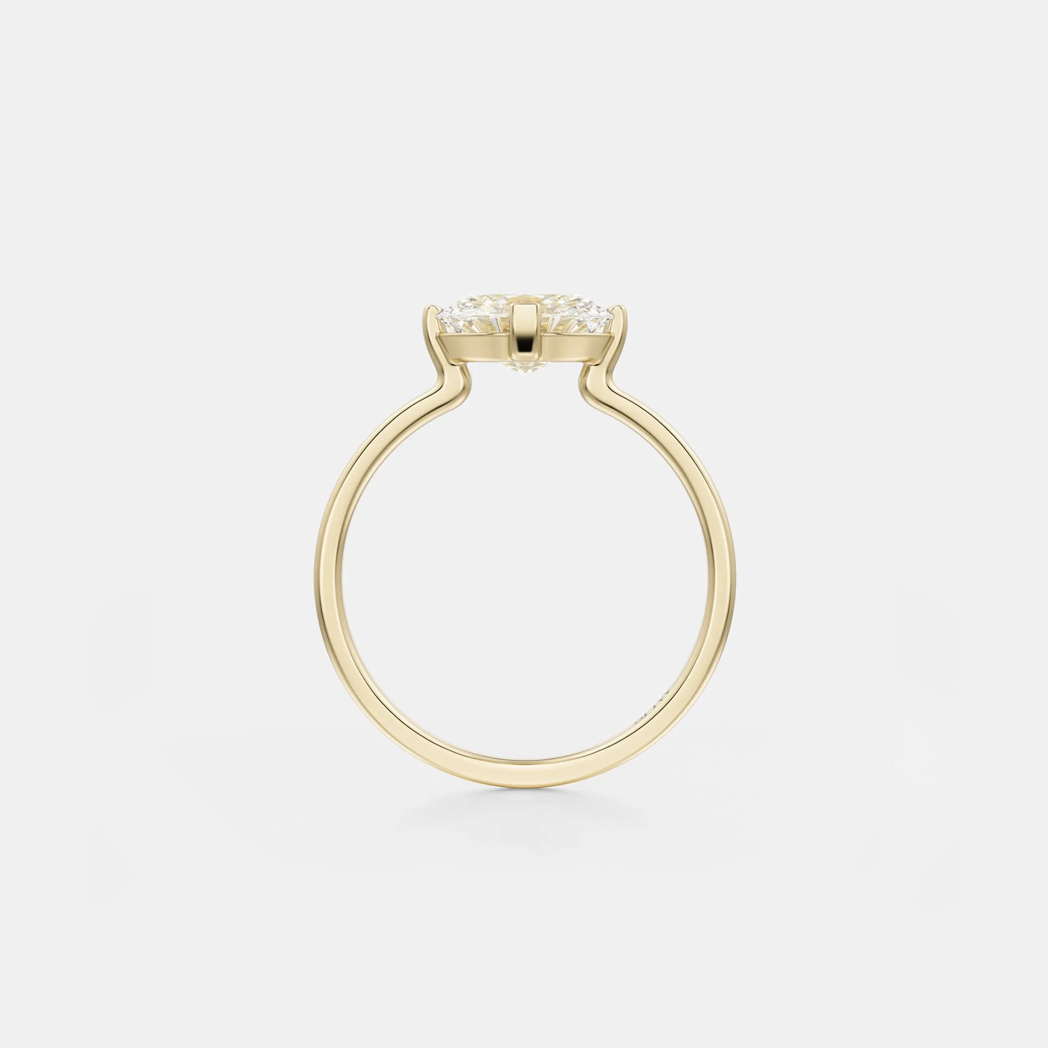 Ema Ring with 1.00ct Natural Diamond in Gold