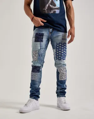 Embellish Nyc Patchwork Denim Jeans