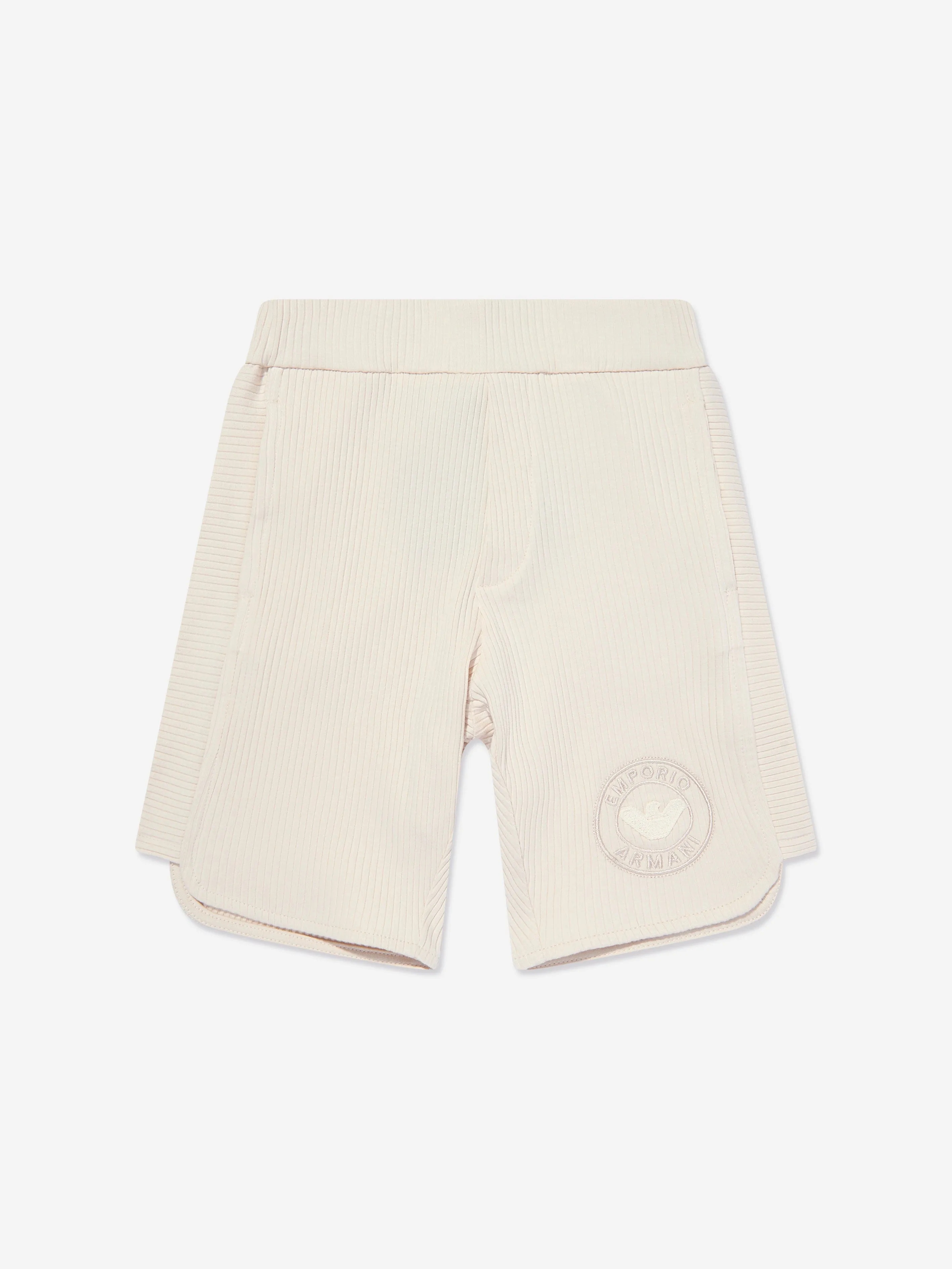 Emporio Armani Jungen Logo Shorts in Beige