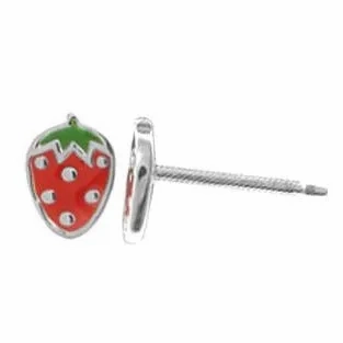 Enamel Strawberry Studs
