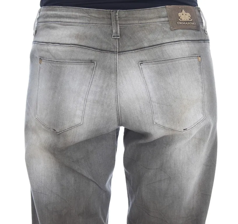 Ermanno Scervino Damen-Jeans im Boyfriend-Schnitt aus Baumwoll-Mix