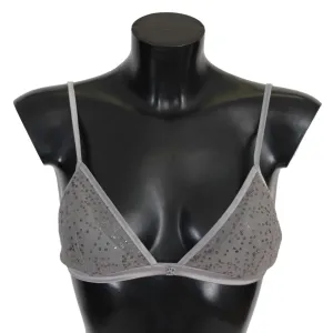 Ermanno Scervino Nylon Pailletten Triangolo-BH Damenunterwäsche