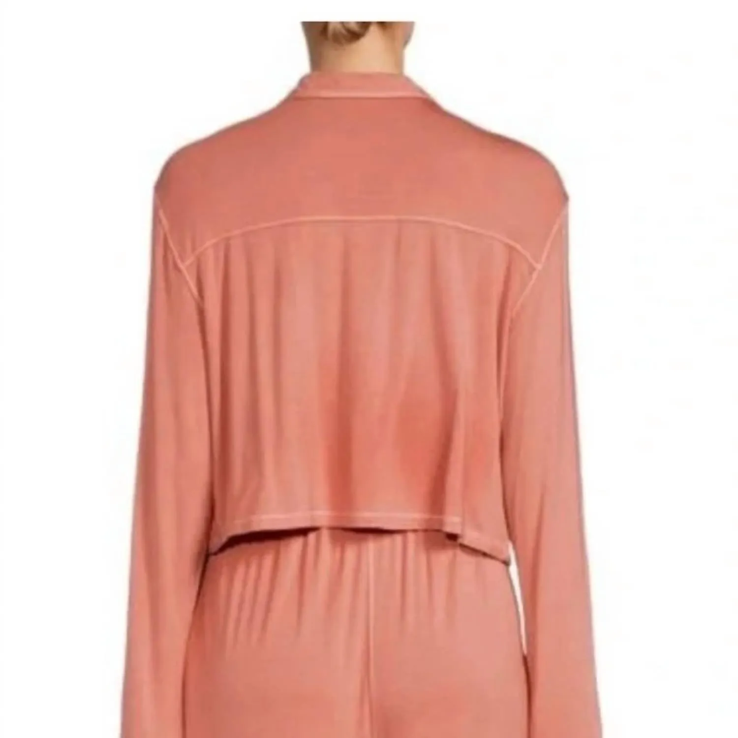 Essentials Pyjama-Oberteil in Lipgloss