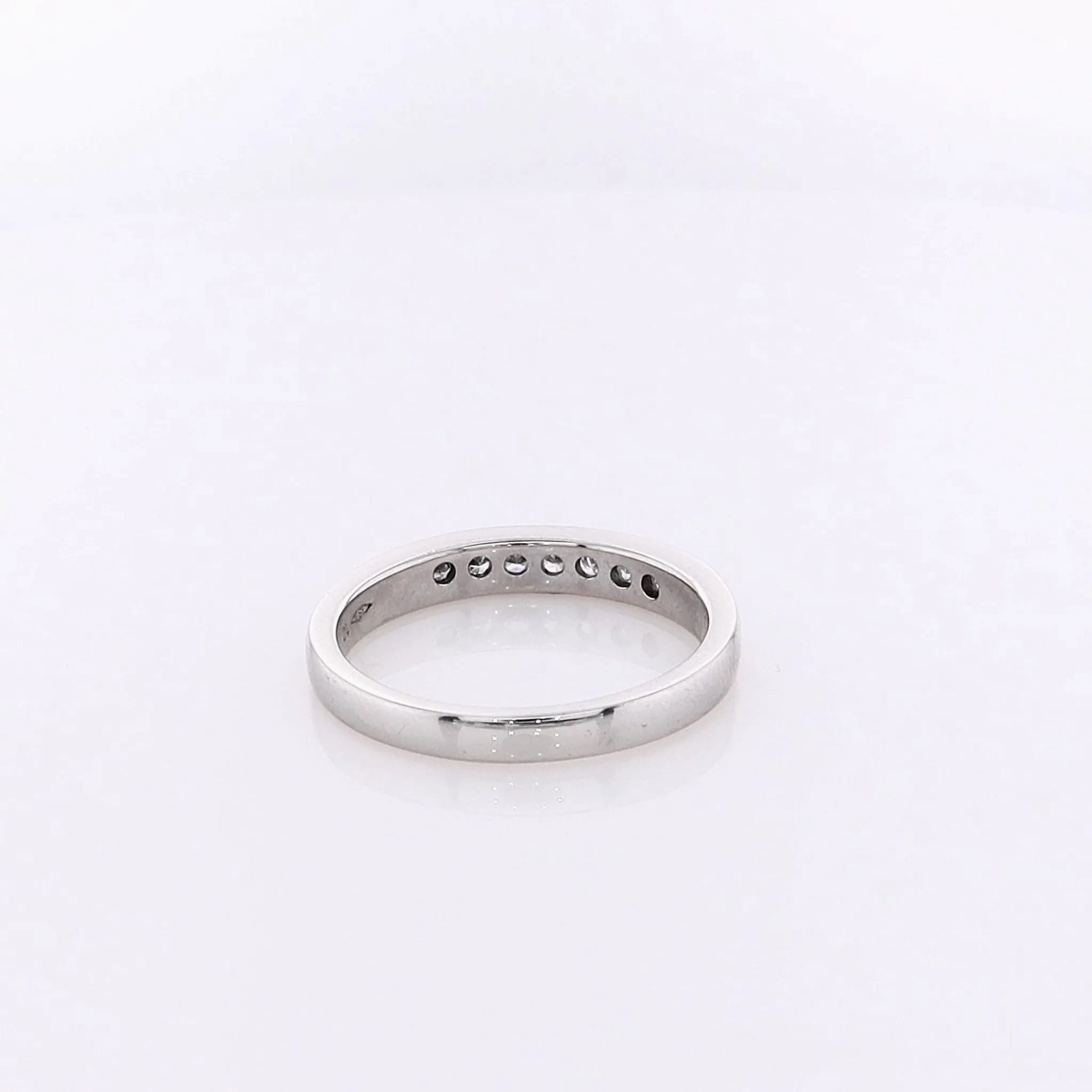 Estate Platinum Diamond Wedding Band