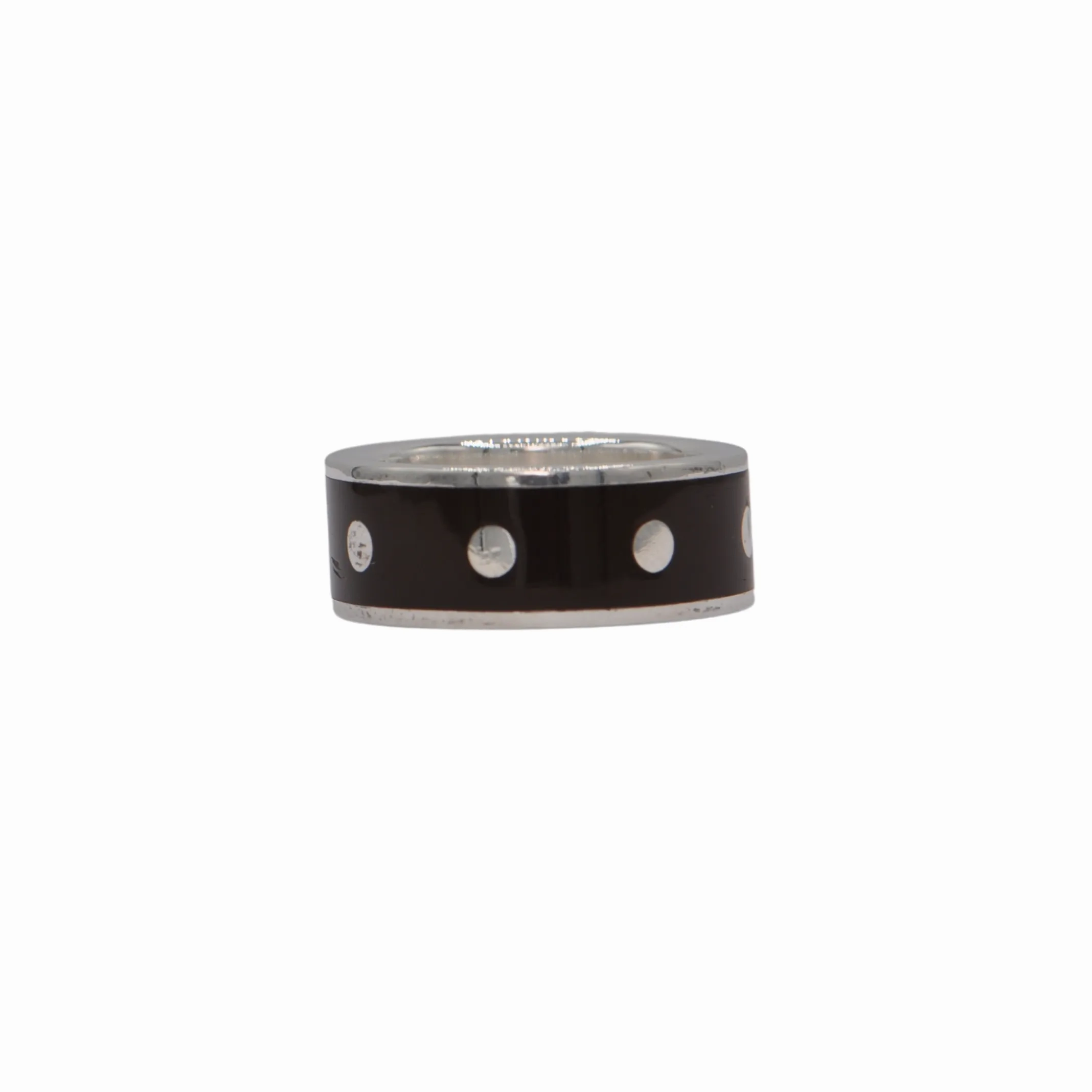 Estate Signed Walter Schluep Resin and Sterling Silver Band