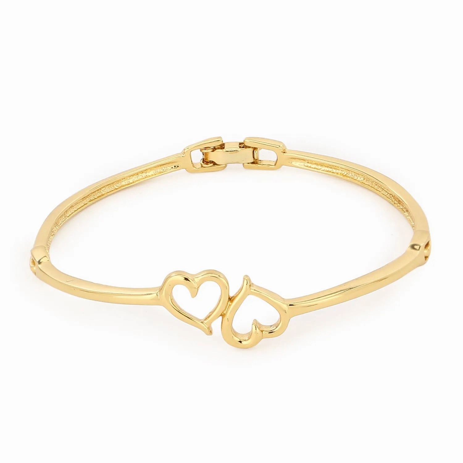 Estele gold plated Heart shape Design Bracelet for women