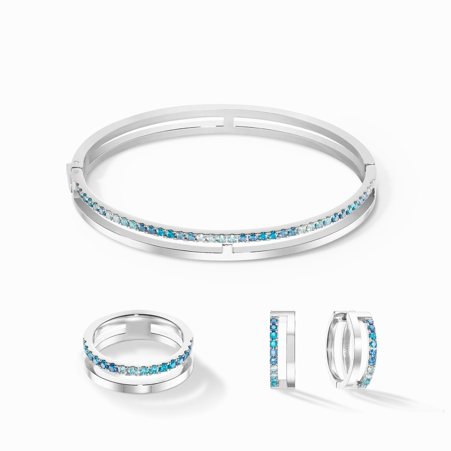 Eternal Unity Bangle silver-blue