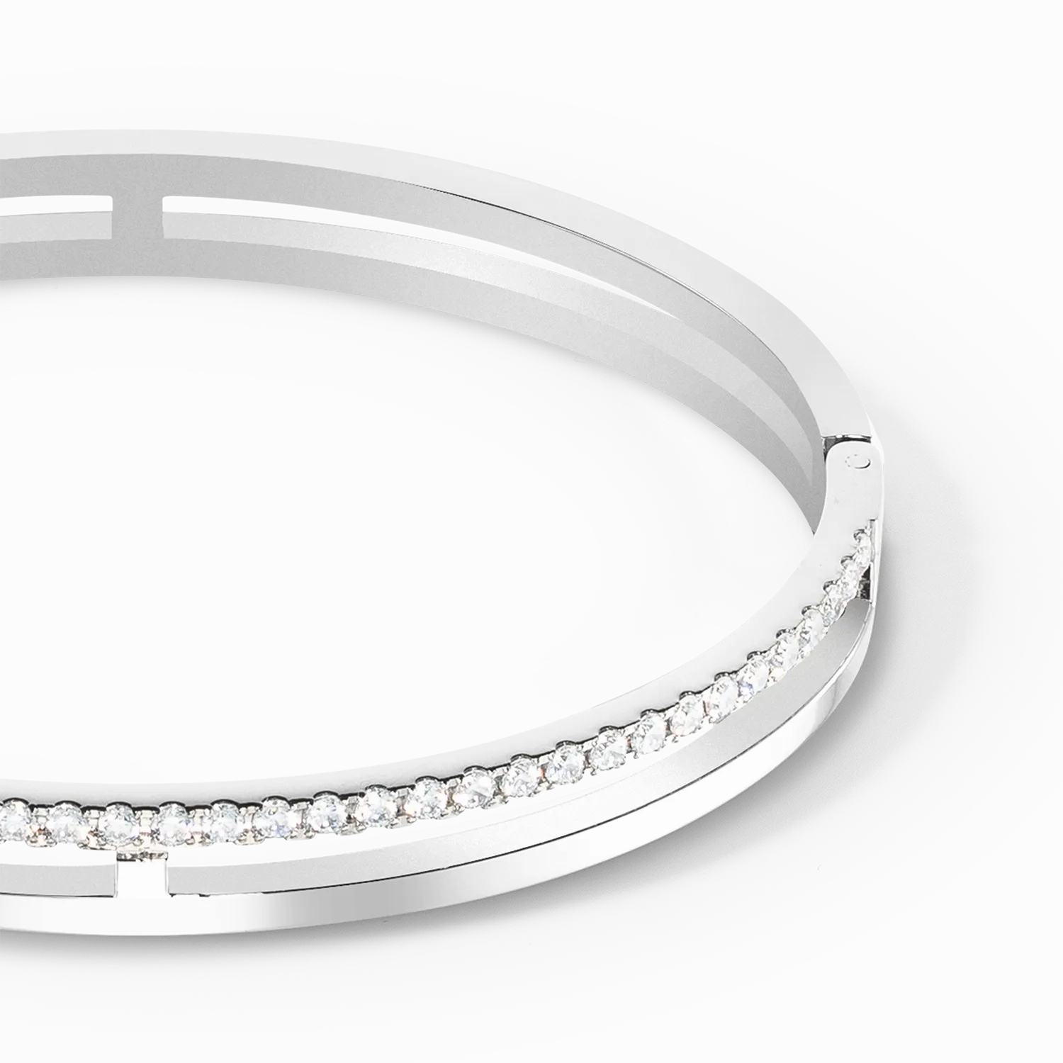 Eternal Unity Bangle silver-crystal