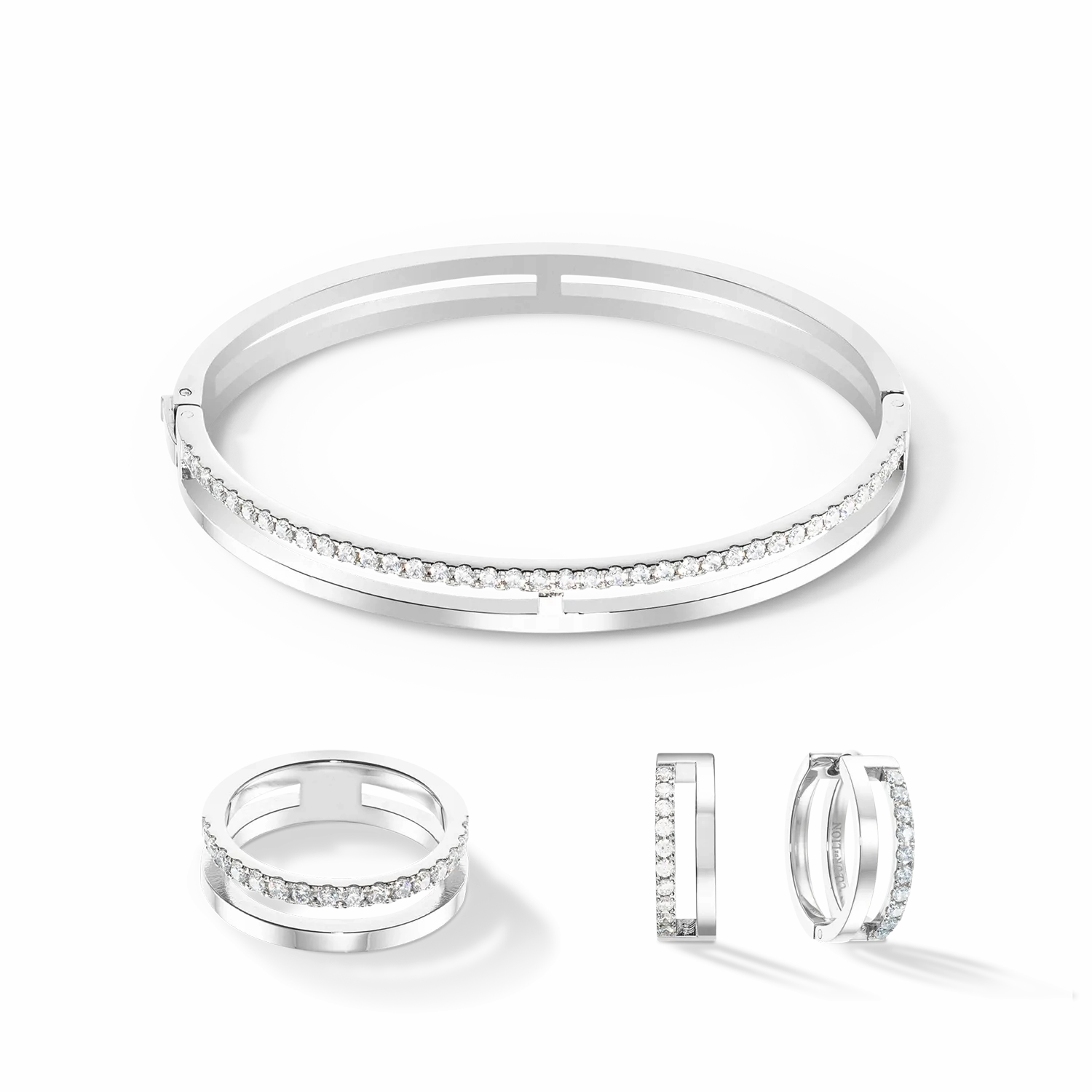 Eternal Unity Bangle silver-crystal
