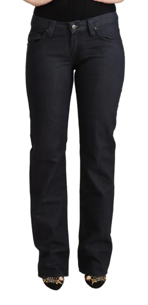 Exte Baumwolle Stretch Low Waist Gerade Damenjeans