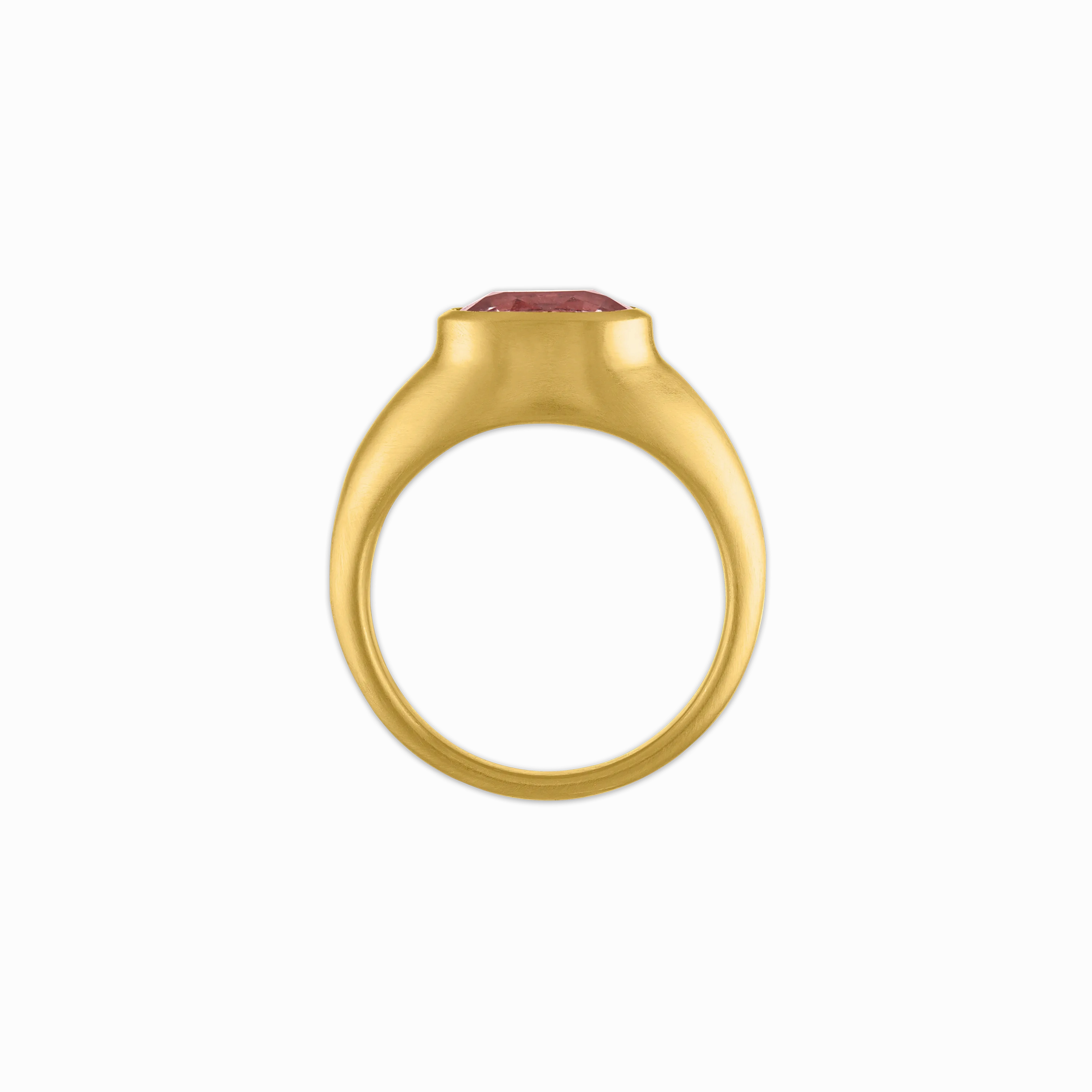 Faceted Pink Sapphire Roz Ring