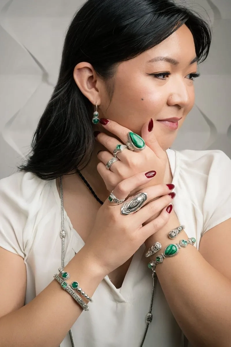 Faith in the Unseen Tip-to-Tip Bracelet? in Green Onyx