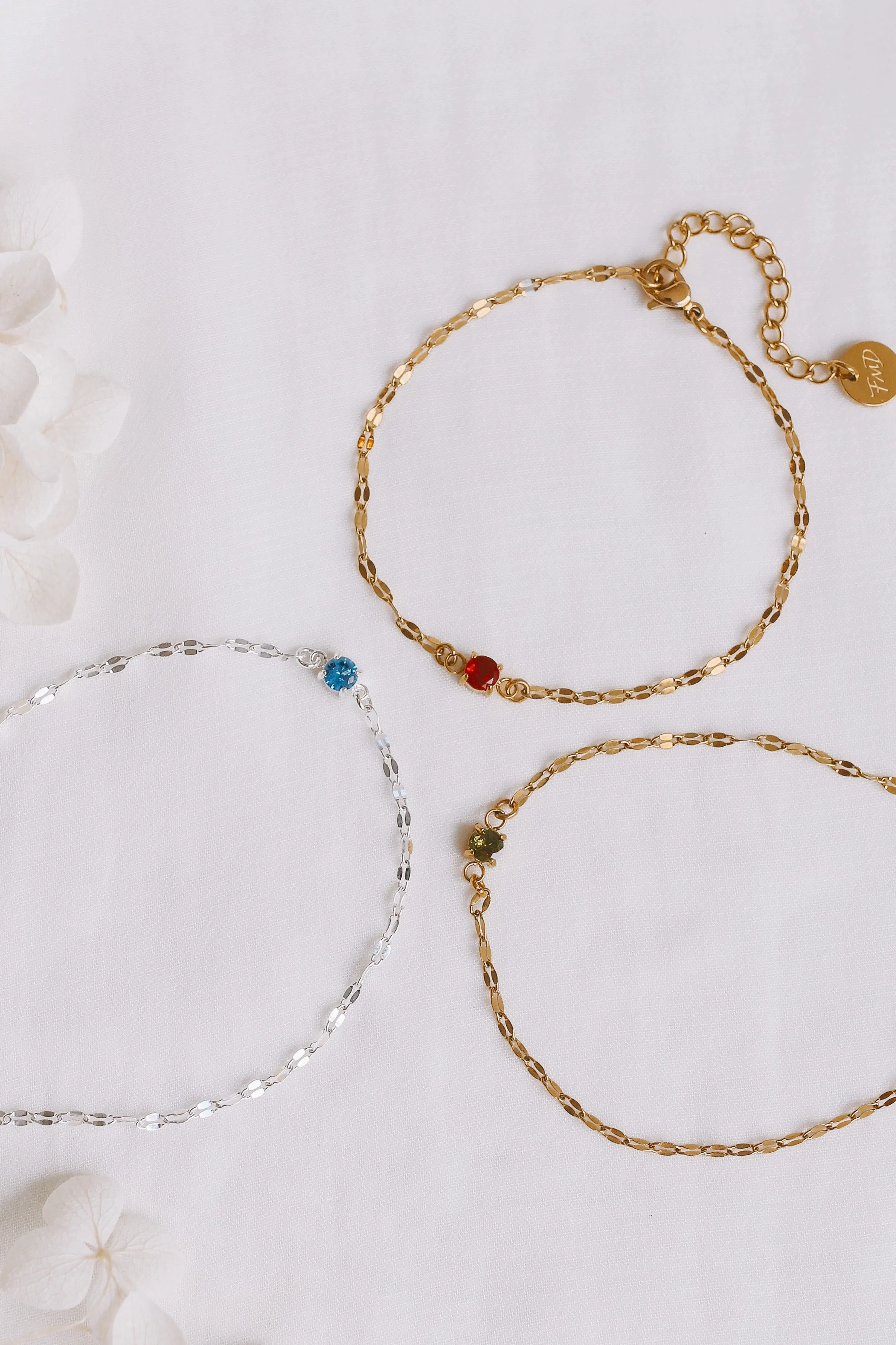 Fawn - Stainless Steel Birthstone Bracelet