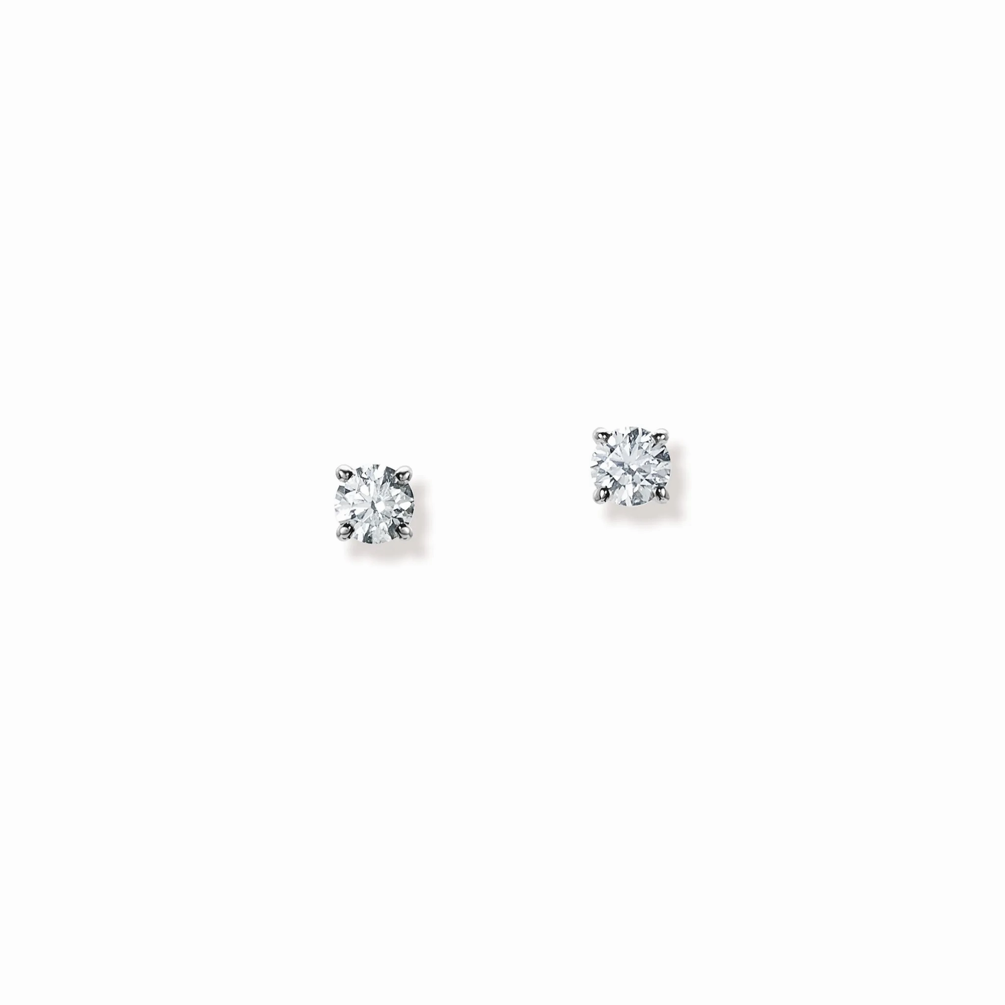Felicia Stud Earrings White Gold - Diamond