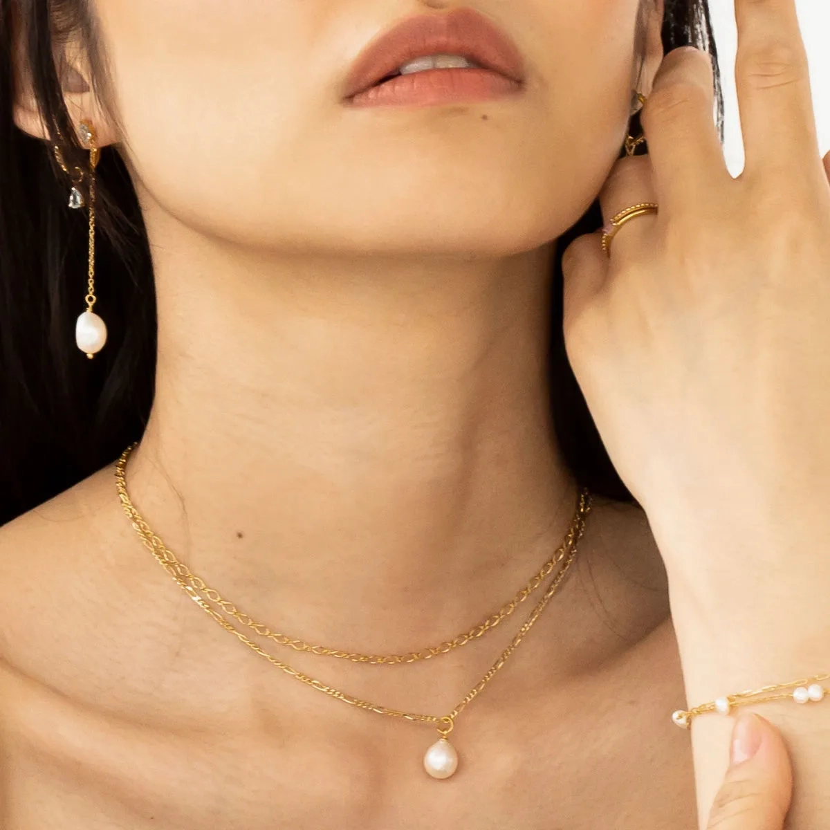 Figaro chain 18K Gold Plated Necklace