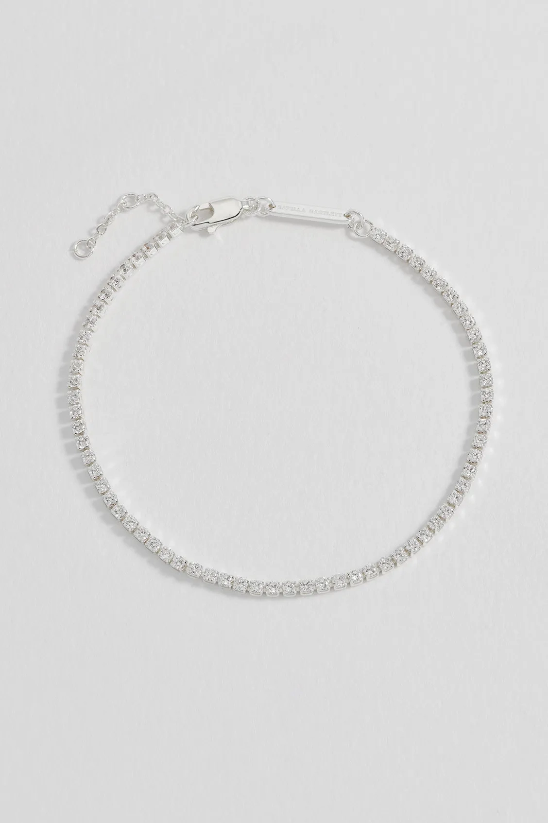 Fine CZ Tennis Bracelet