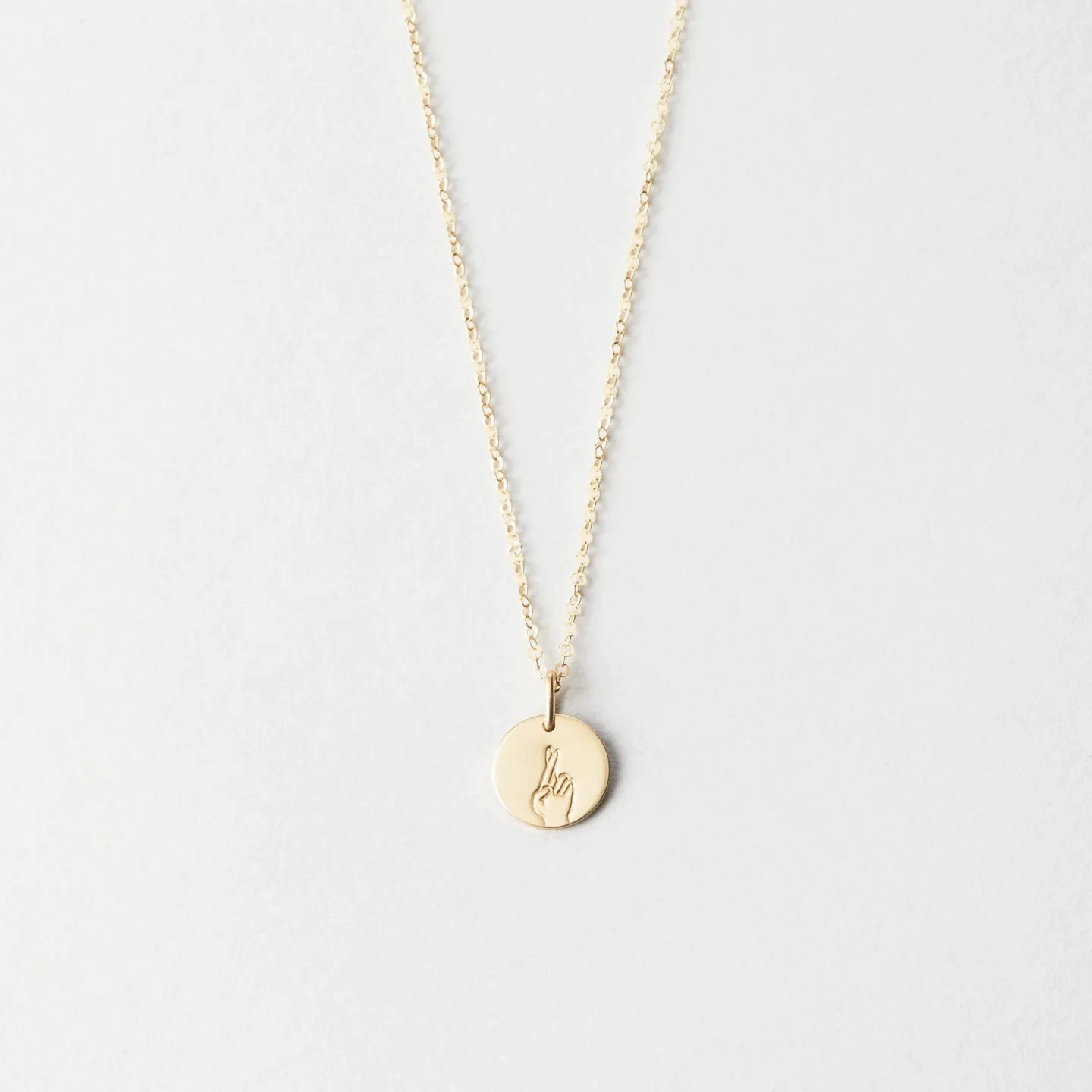 Fingers Crossed Necklace