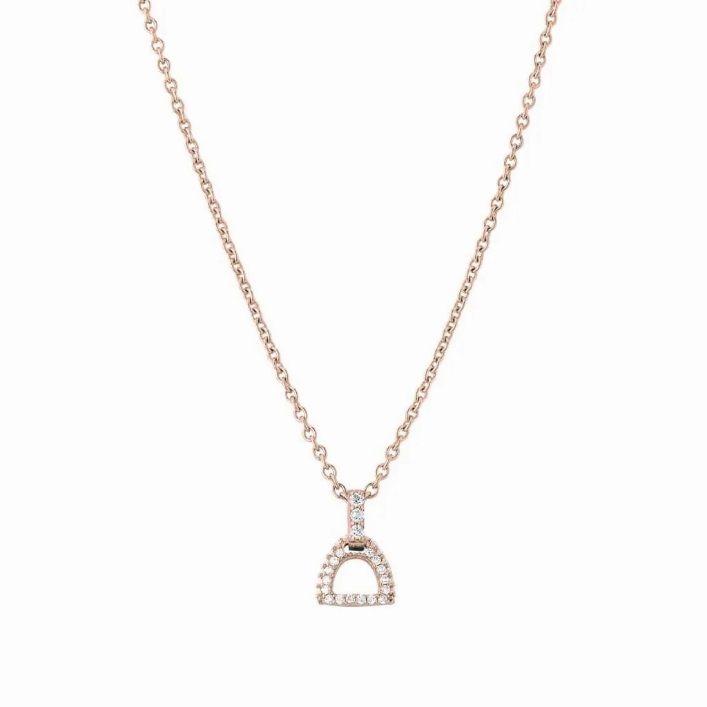 Fiontini 18K Rosegold Pendant w. 36 Diamonds