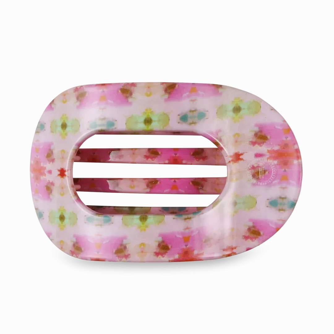 Flat Round Large Hair Clip Teleties