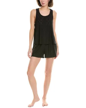 Flora by Flora Nikrooz 2-teiliges Augenstich Tanktop & Shorts Set