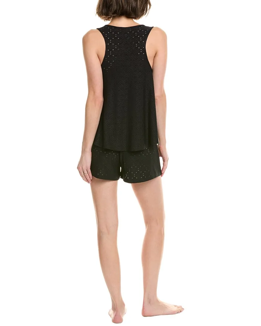 Flora by Flora Nikrooz 2-teiliges Augenstich Tanktop & Shorts Set