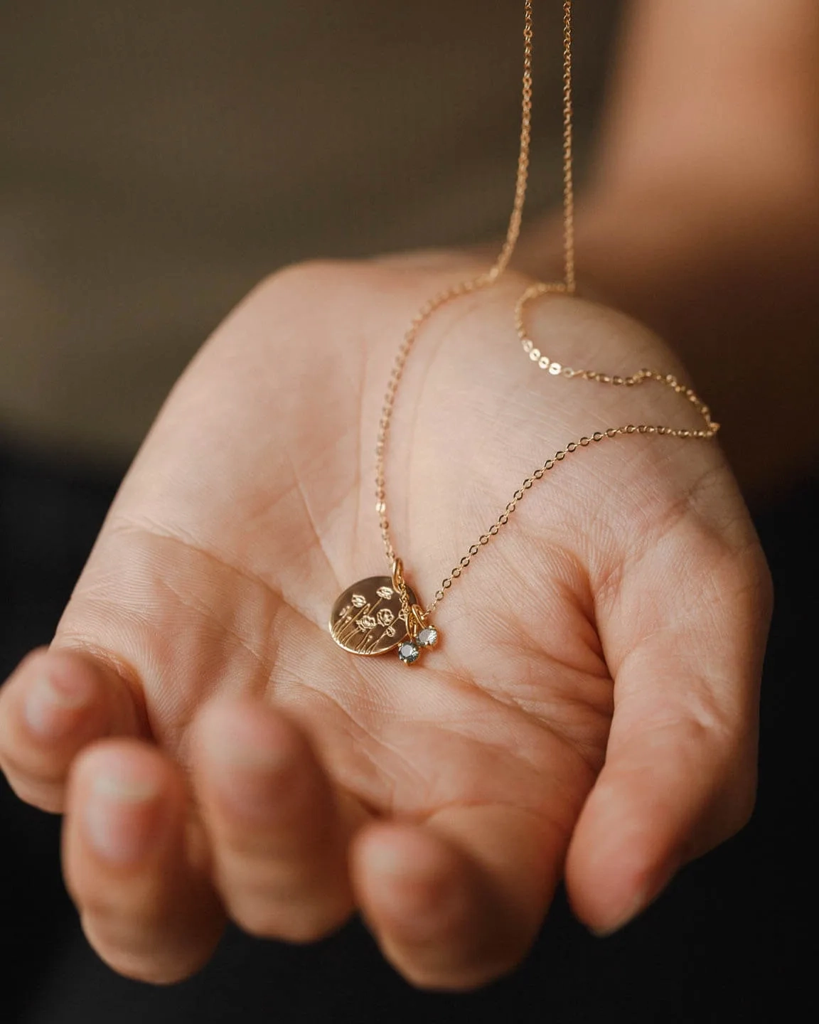 Flora Birthstone Necklace