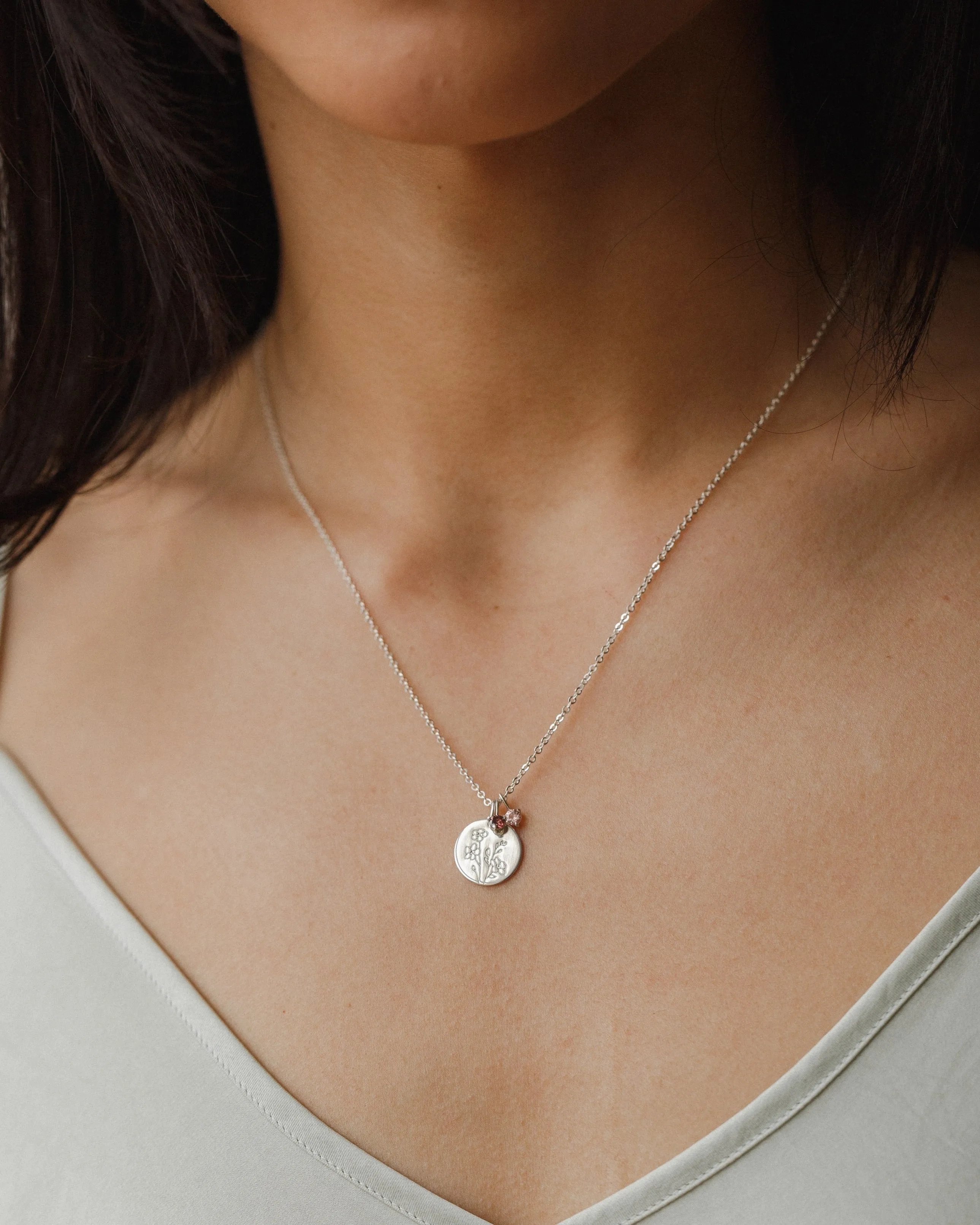 Flora Birthstone Necklace