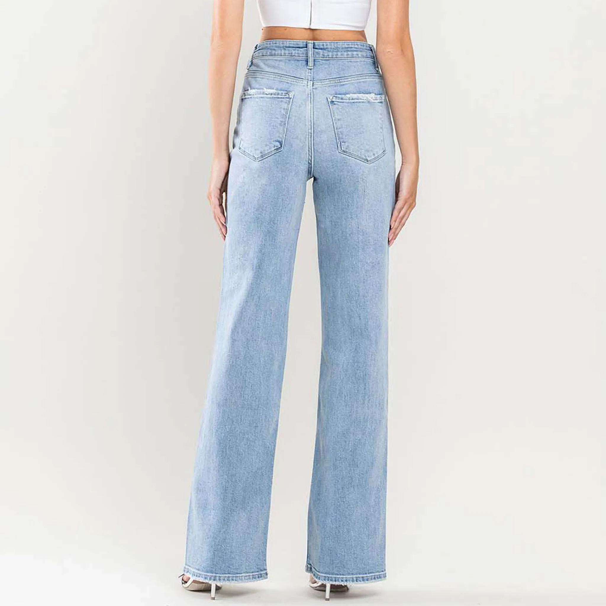 Flying Monkey Damen Vintage 90er Jahre Schlaghose