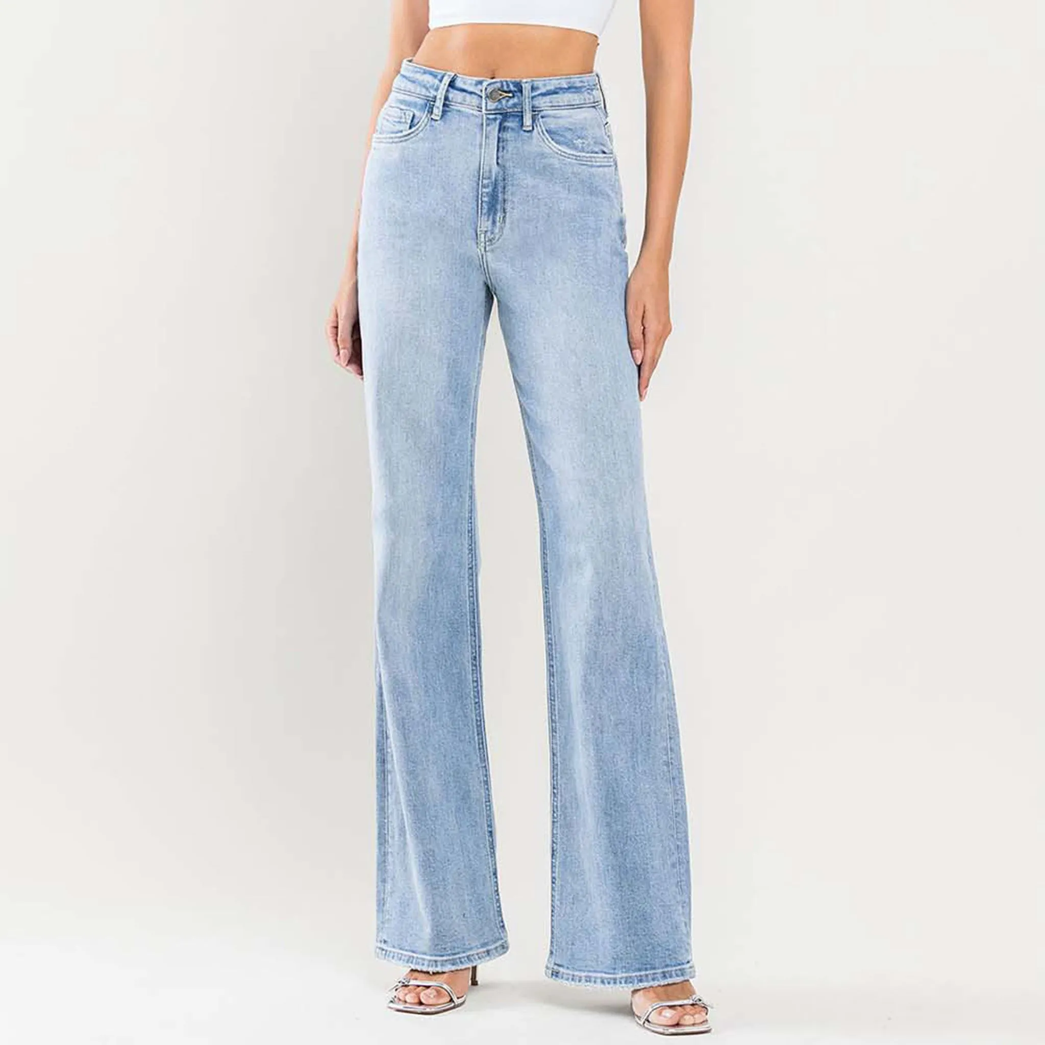 Flying Monkey Damen Vintage 90er Jahre Schlaghose