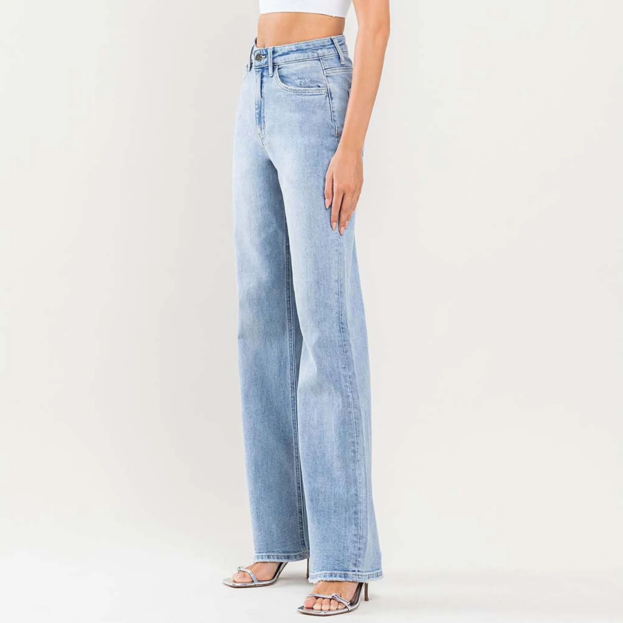 Flying Monkey Damen Vintage 90er Jahre Schlaghose