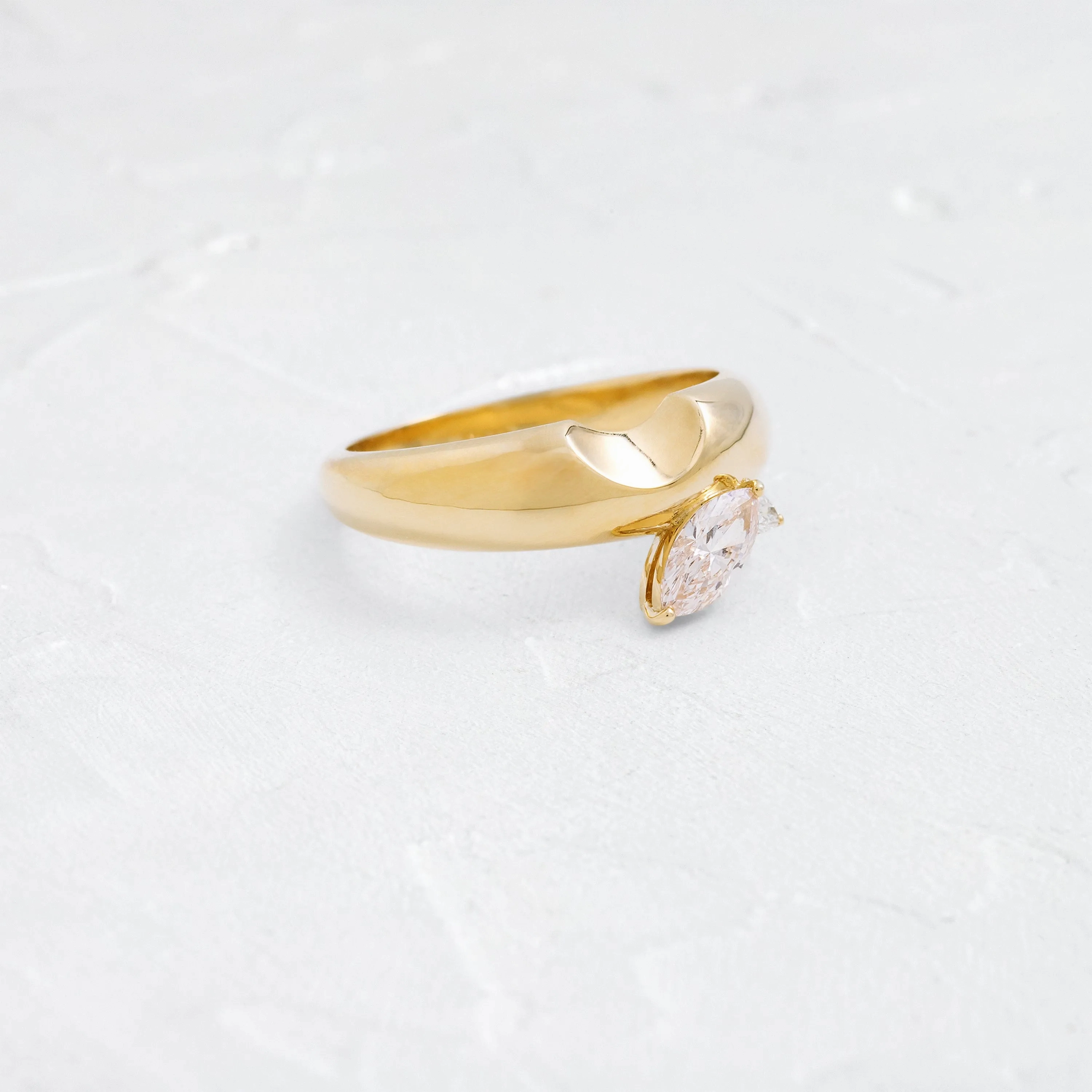 Foreshadow Band, 0.36ct. Lab-Grown Light Pink Diamond