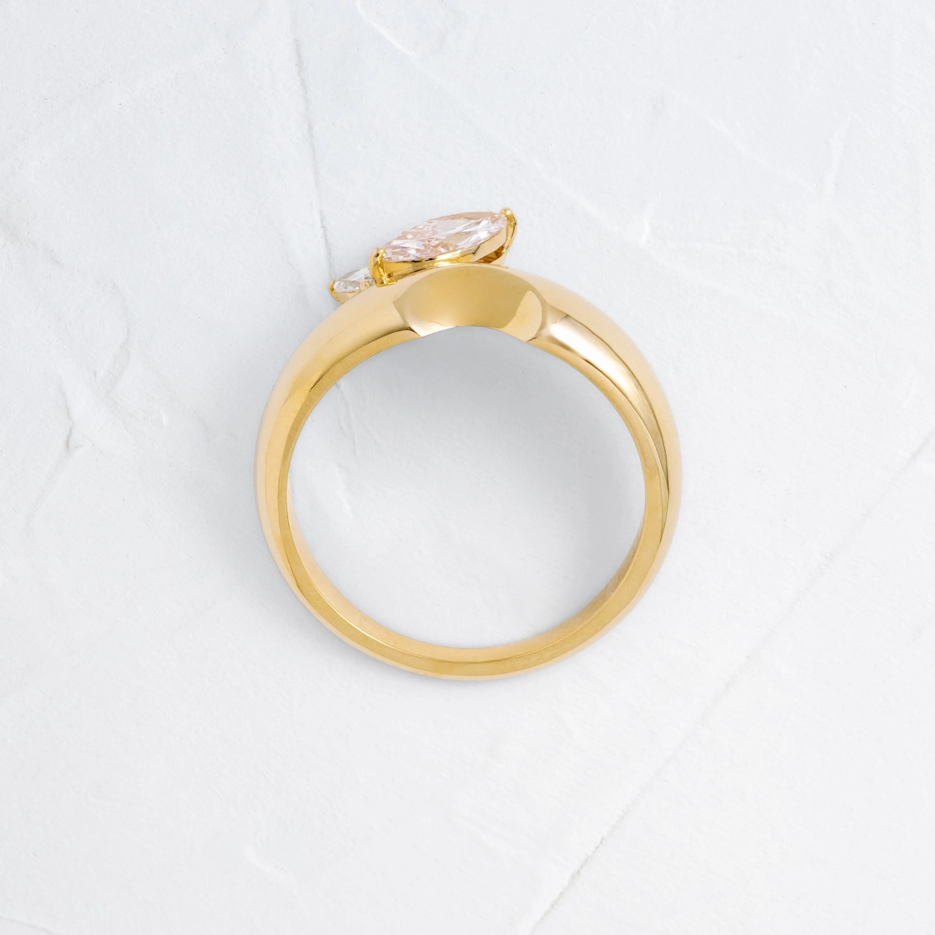 Foreshadow Band, 0.36ct. Lab-Grown Light Pink Diamond