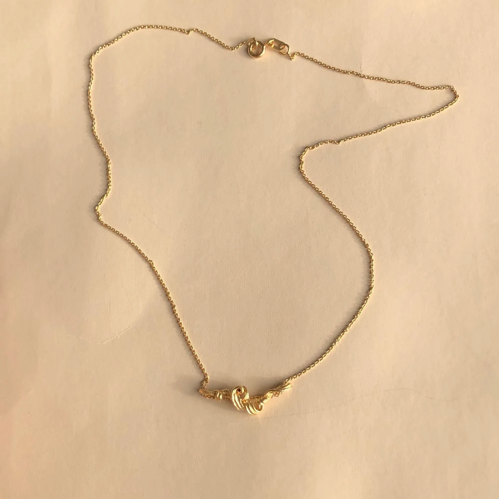 Fouett??s Petite 24K Gold Plated Necklace