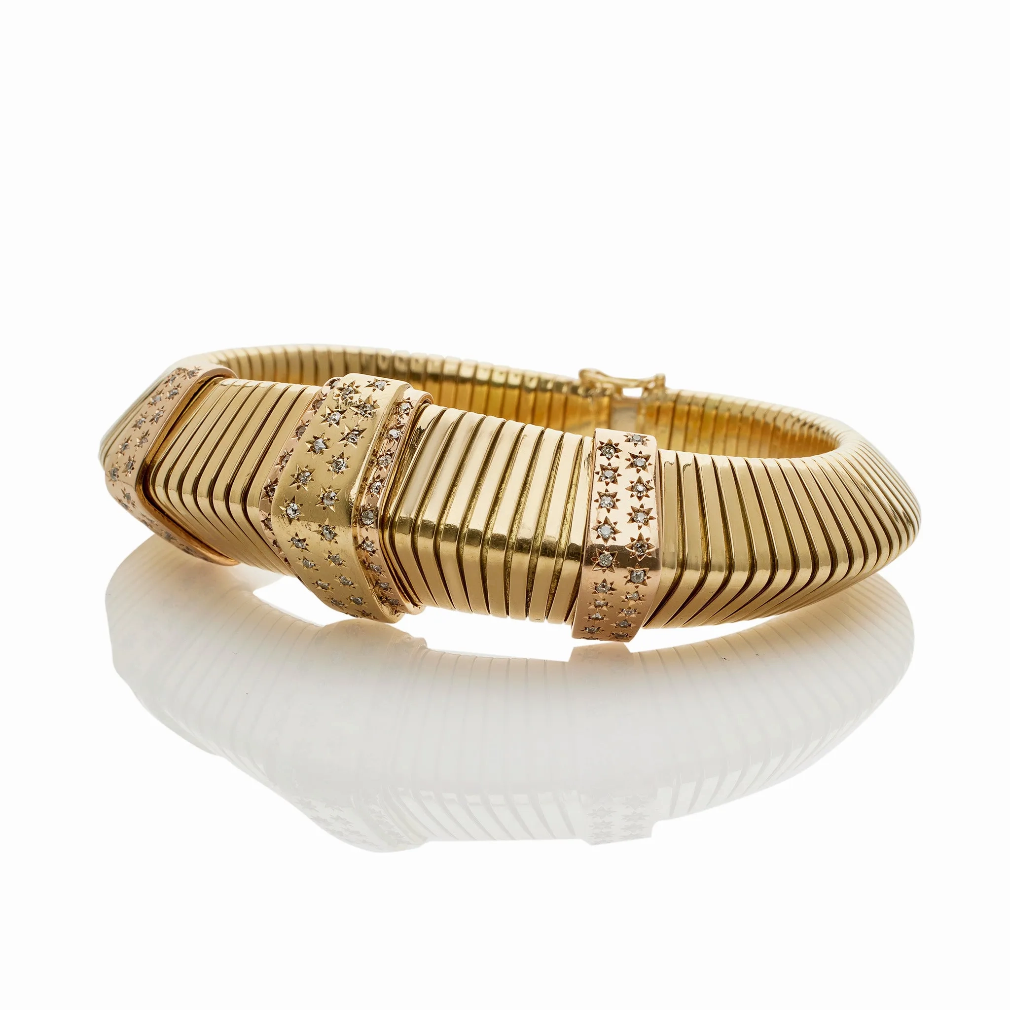 French Retro Triangular &quot;Tubogas&quot;  Bracelet