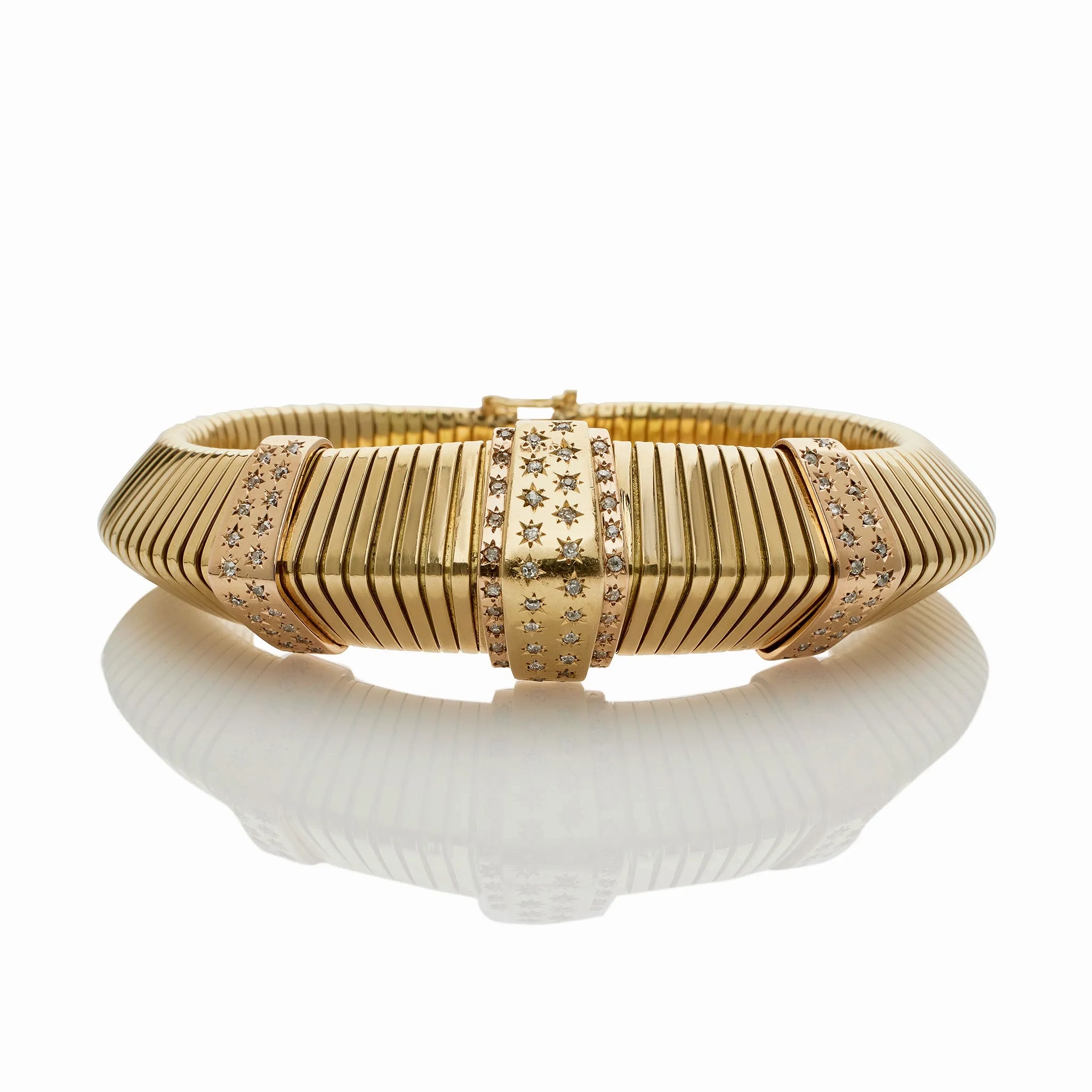 French Retro Triangular &quot;Tubogas&quot;  Bracelet