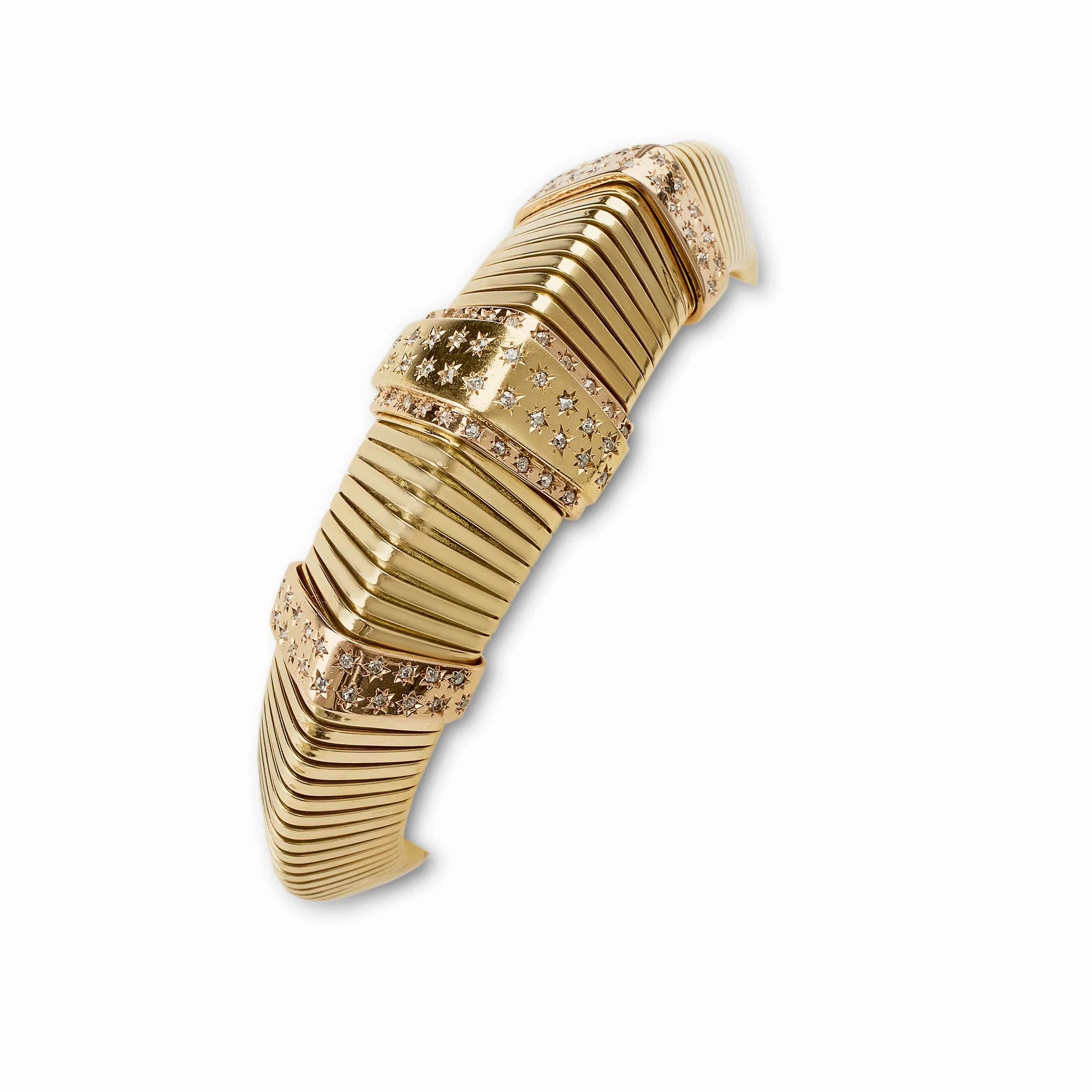 French Retro Triangular &quot;Tubogas&quot;  Bracelet